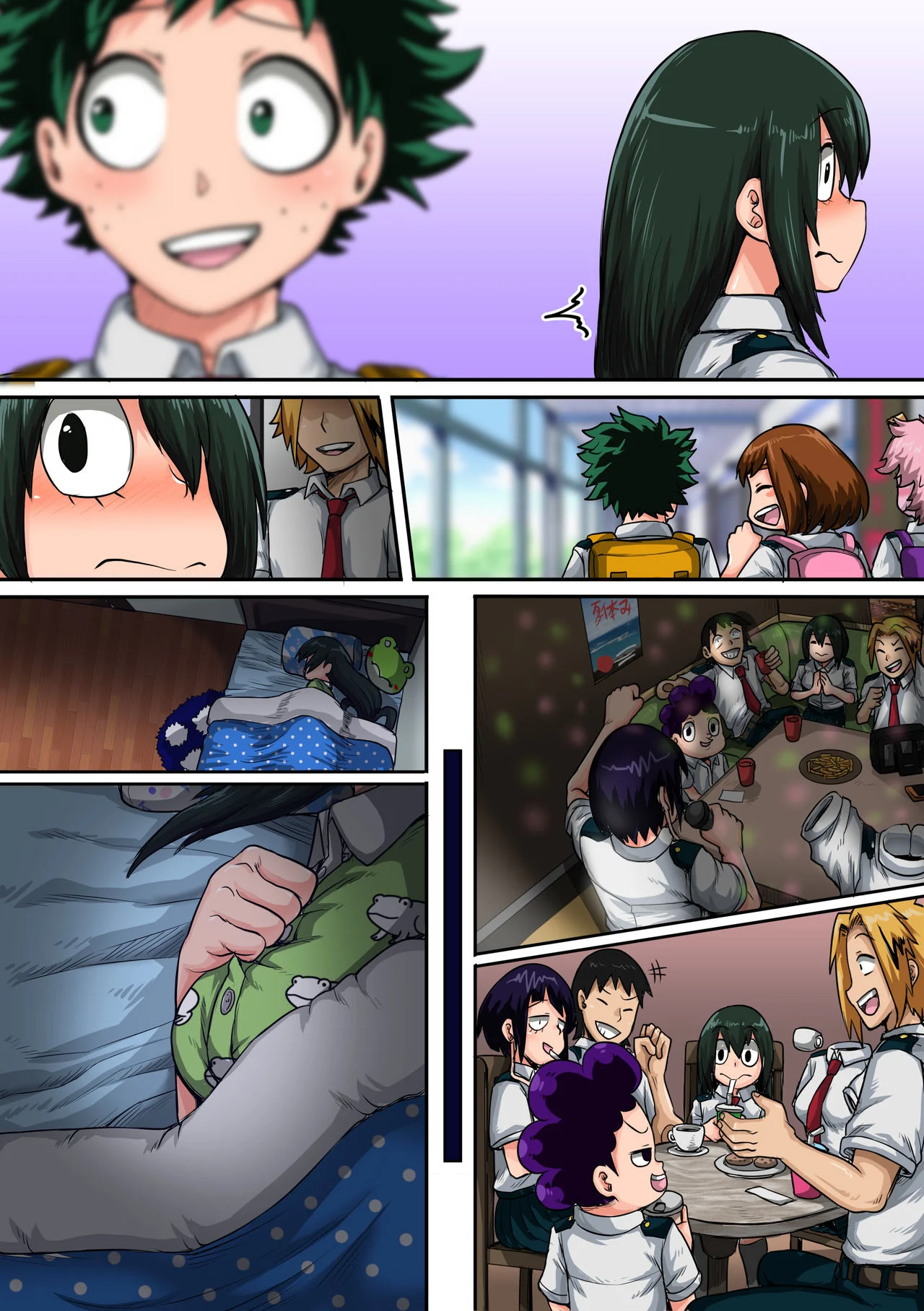 My Harem Academia (Boku No Hero Academia) [Juna Juna Juice] 6 . My Harem Academia - The Frog Girl With Animal Instincts - Chapter 6 (Boku No Hero Academia) [Juna Juna Juice] – page 140