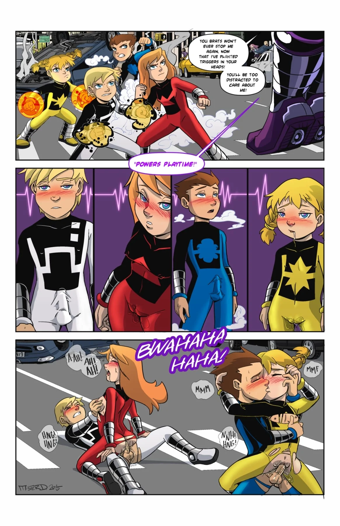 Powers Playtime (Power Pack) [Mister D.] 1 . Powers Playtime - Chapter 1 (Power Pack) [Mister D.] – page 1