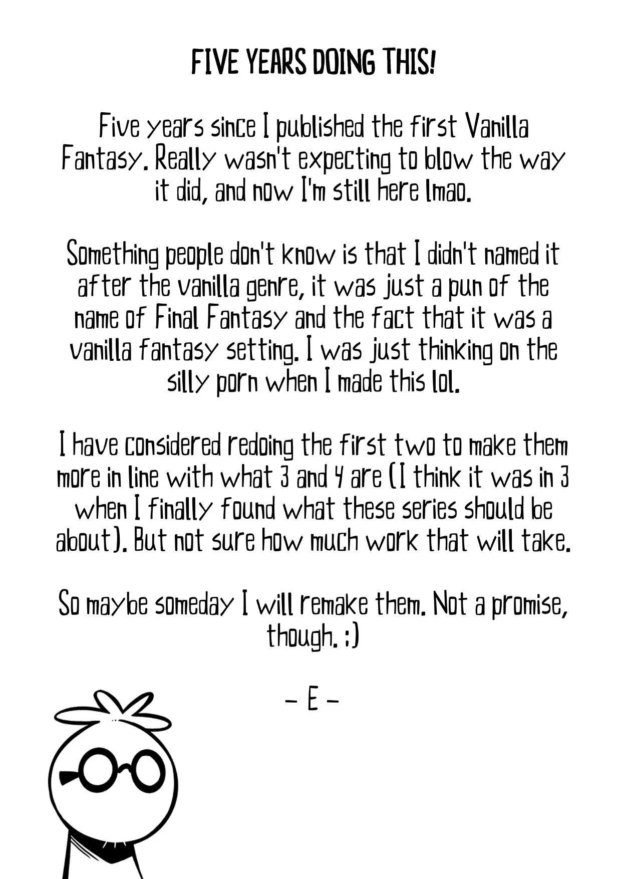 Vanilla Fantasy [Mr.E] 1.5 . Vanilla Fantasy - Anniversary Set - Chapter 1.5 - Mini Comic [Mr.E] – page 14