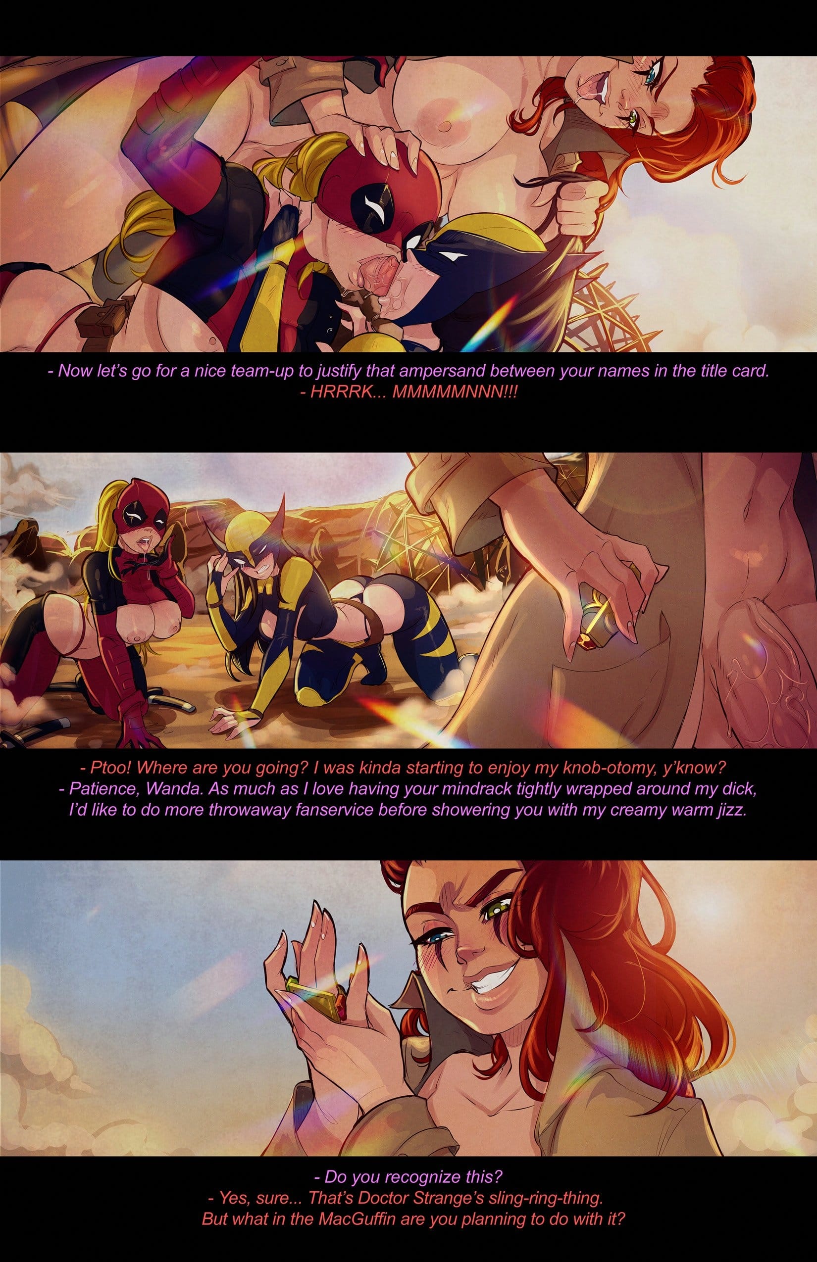 Lady Deadpool and Wolverine Lady [Tracy Scops] 1 . Lady Deadpool and Wolverine Lady - Chapter 1 [Tracy Scops] – page 11