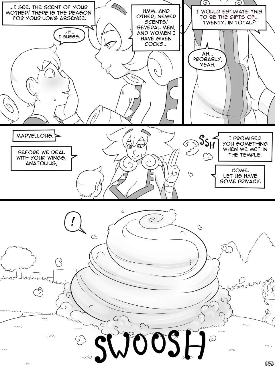 Temple of the Morning Wood [Nobody in Particular] 6 . Temple of the Morning Wood - Chapter 6 [Nobody in Particular] – page 75