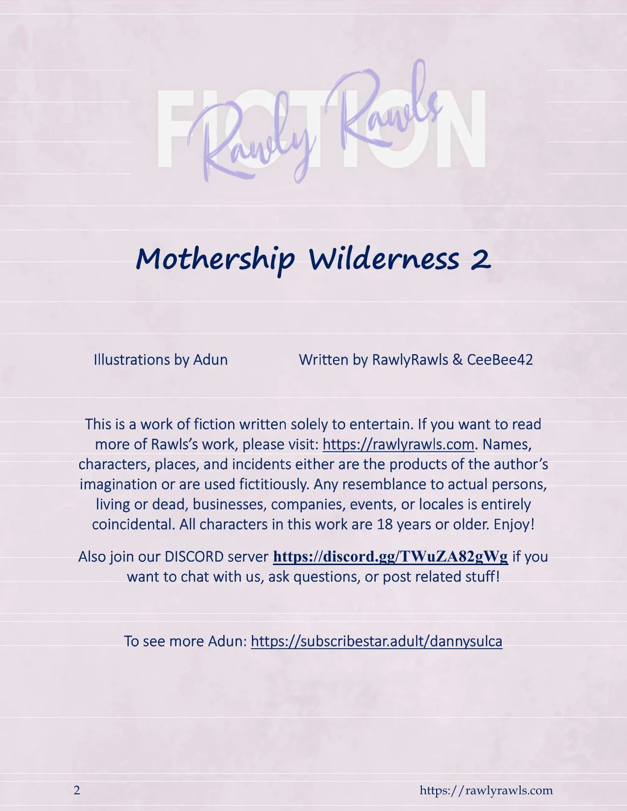 Mothership Wilderness [Adun , RawlyRawls] 2 . Mothership Wilderness - Chapter 2 [Adun , RawlyRawls] – page 2