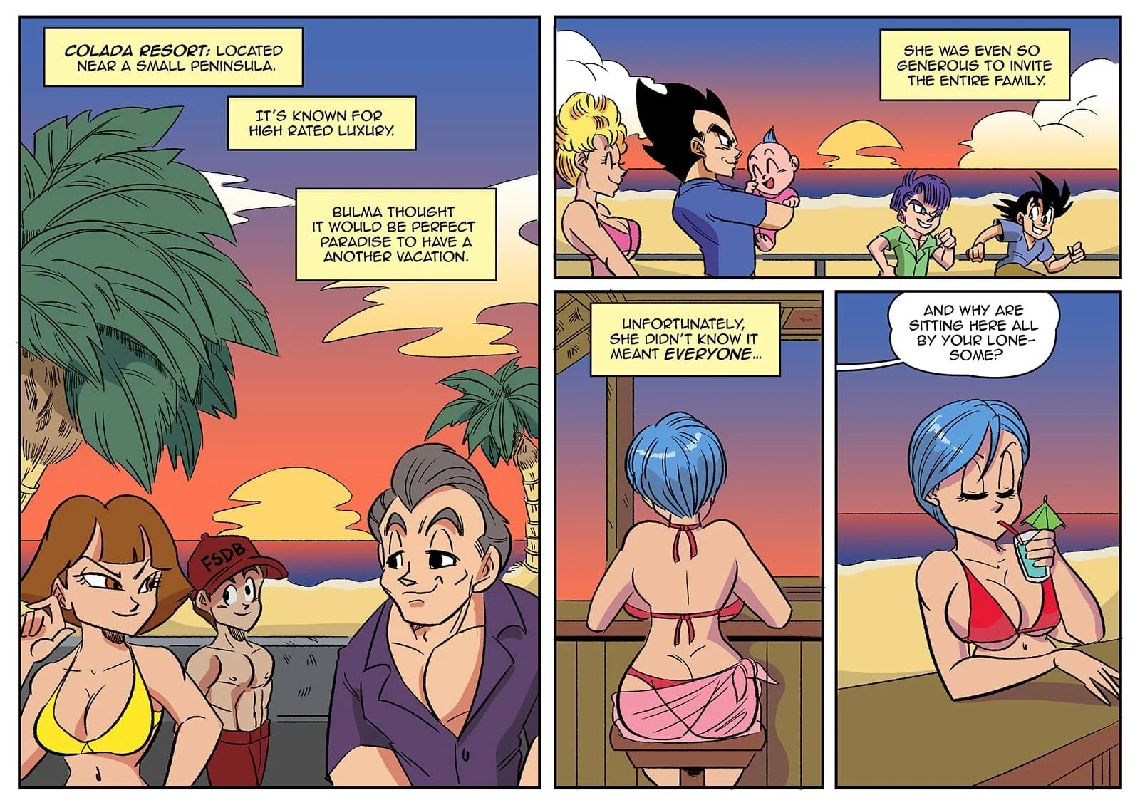 Summer Paradise (Dragon Ball Z) [FunsexyDB] 1 . Summer Paradise - Chapter 1 (Dragon Ball Z) [FunsexyDB] – page 2
