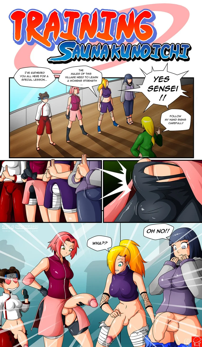 Training Sauna Kunoichi (Naruto) [WitchKing00] 1 . Training Sauna Kunoichi - Chapter 1 (Naruto) [WitchKing00] – page 1
