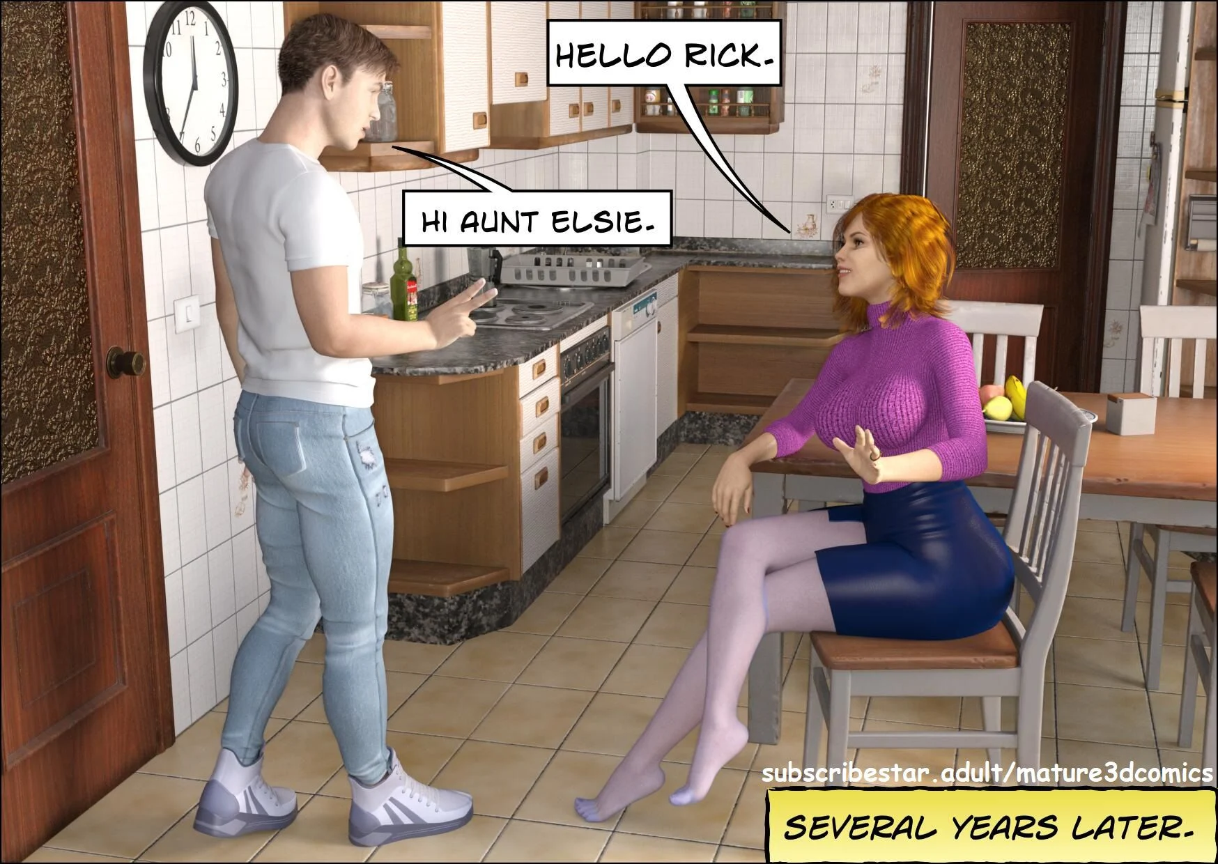 Aunt Elise [Mature3DComics] 1 . Aunt Elise - Chapter 1 [Mature3DComics] – page 2