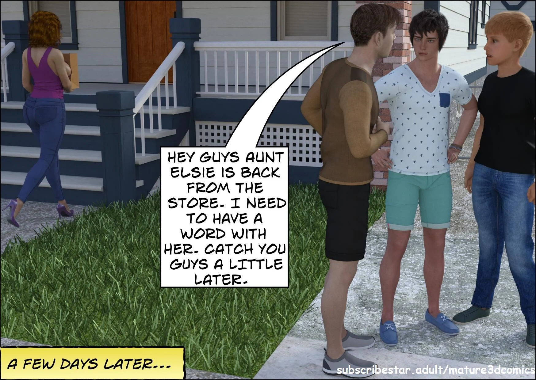Aunt Elise [Mature3DComics] 1 . Aunt Elise - Chapter 1 [Mature3DComics] – page 5