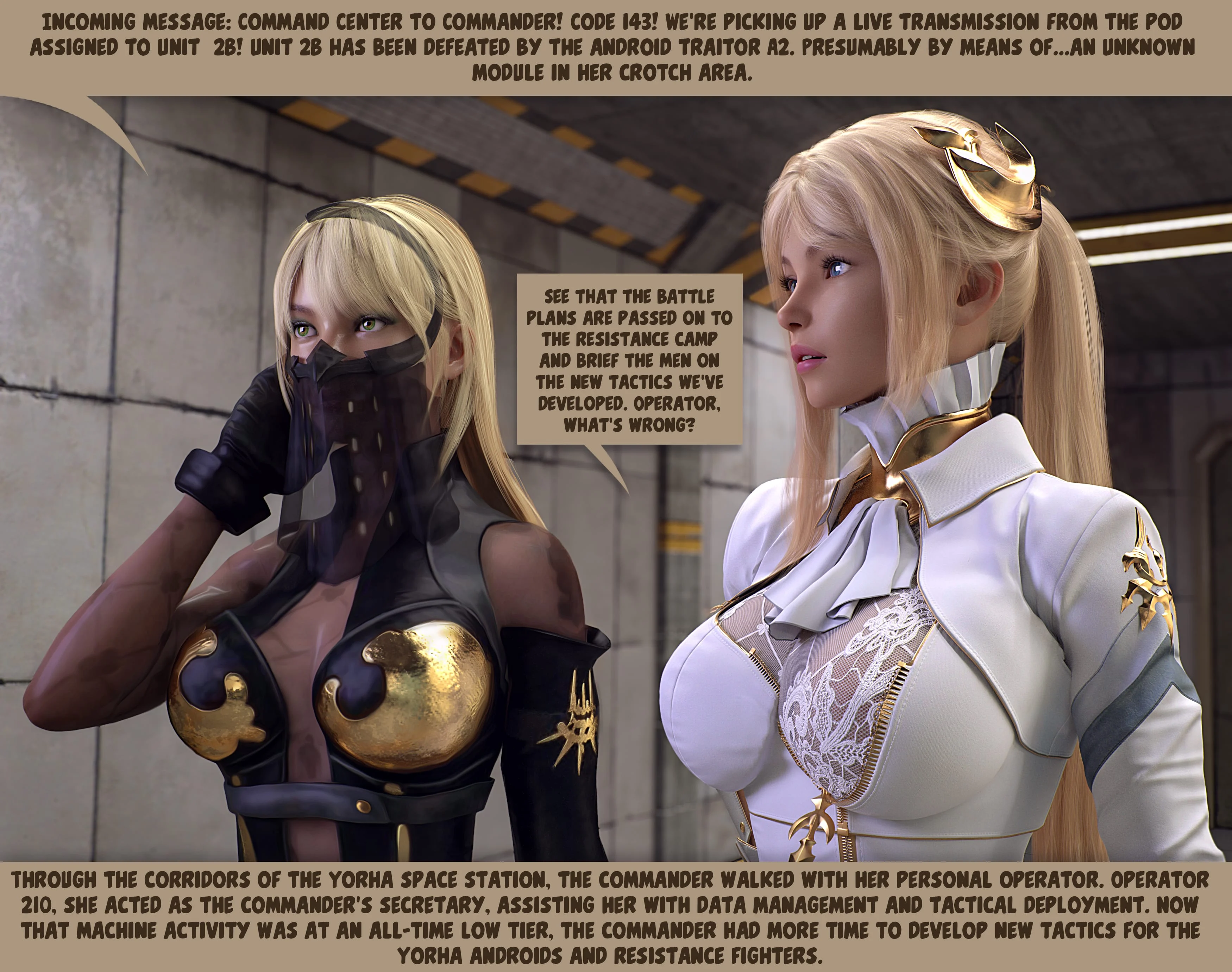 Yorha’s Secret Module (Nier: Automata) [Shockabuki] 1 . Yorha's Secret Module - Chapter 1 (Nier: Automata) [Shockabuki] – page 37