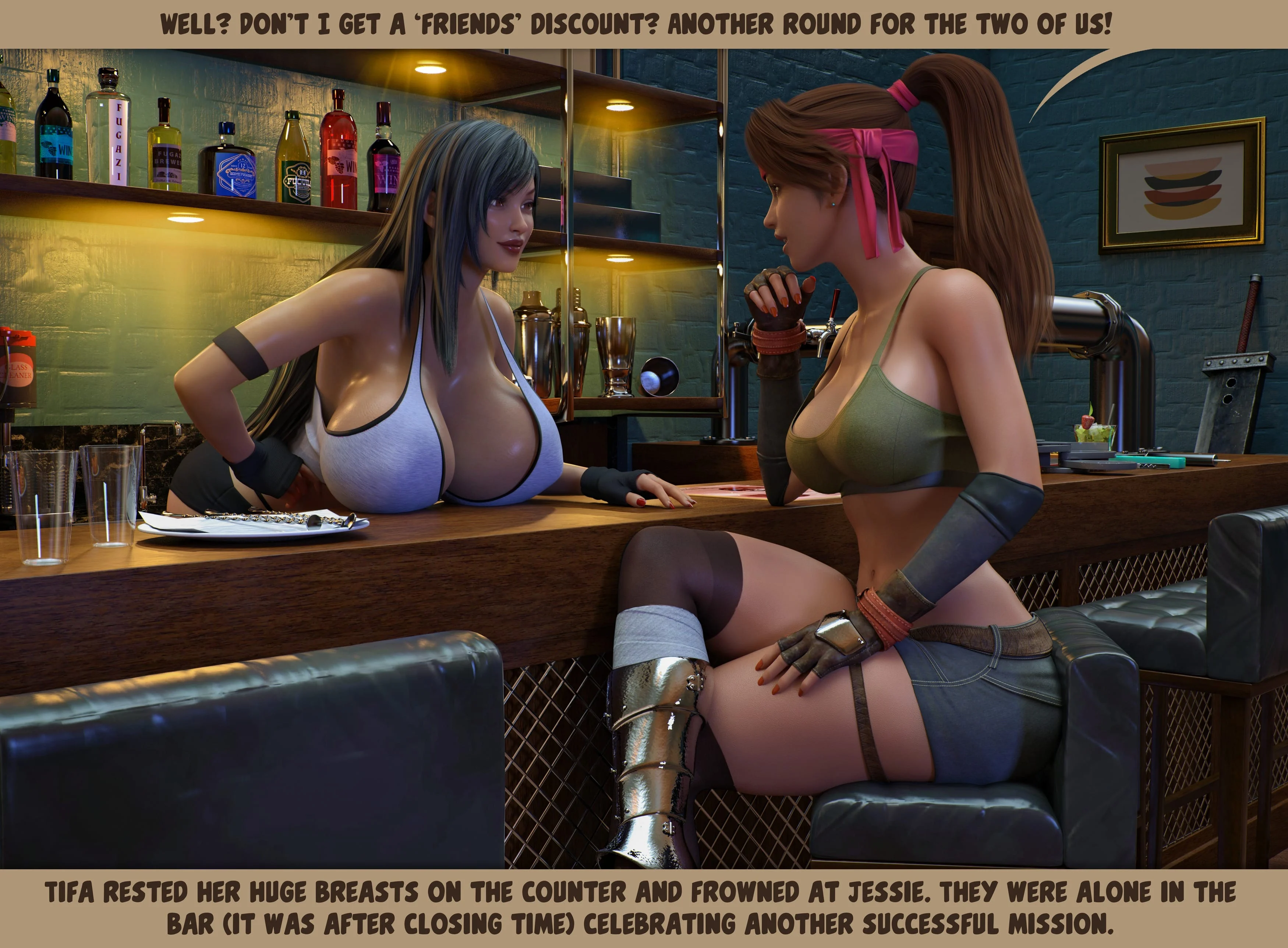 Training After The Close (Final Fantasy VII) [Shockabuki] 1 . Training After The Close - Chapter 1 (Final Fantasy VII) [Shockabuki] – page 4