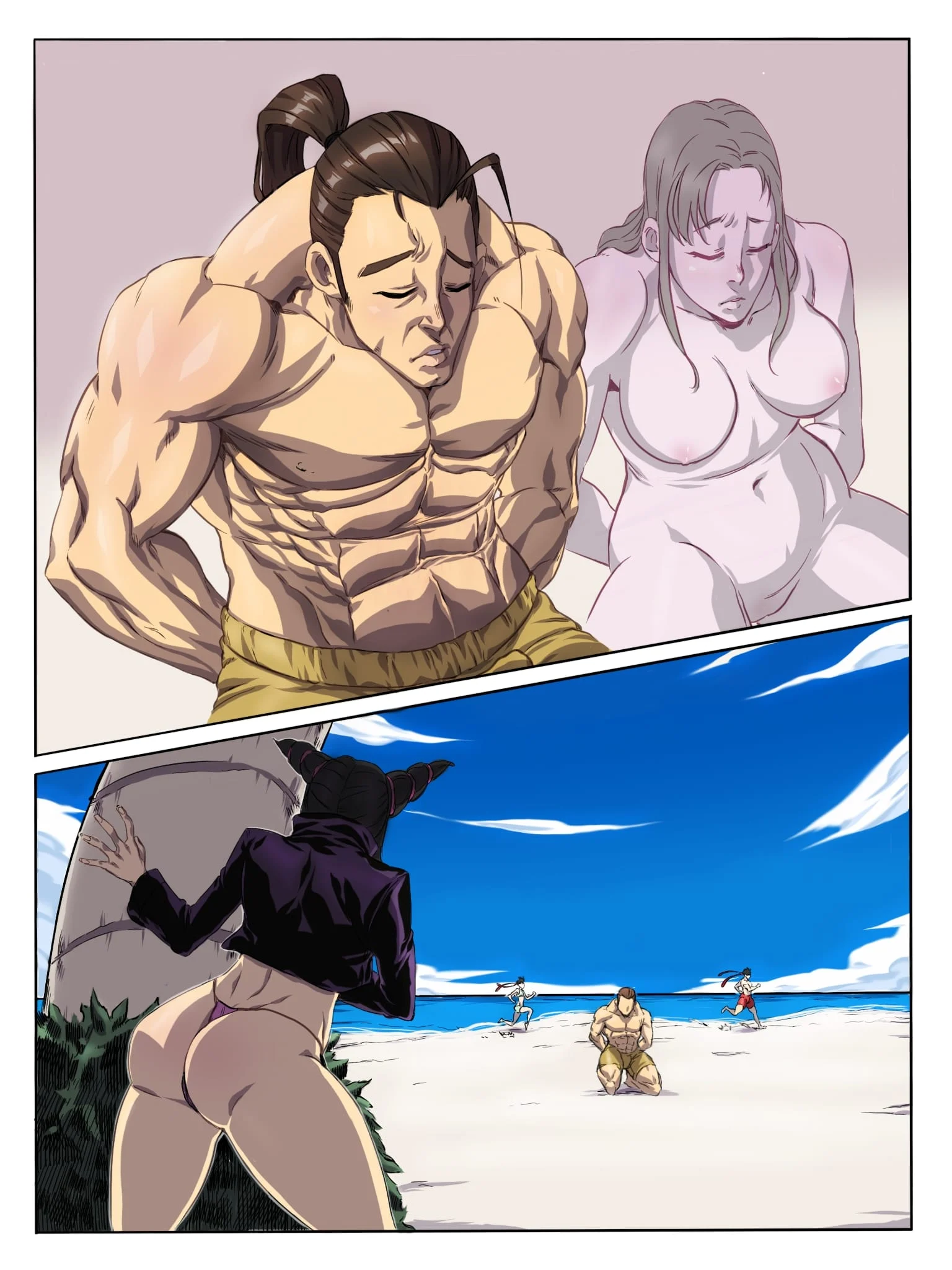 Swap by the Beach ⛱ (Street Fighter) [TSFSingularity , Potemkin] 1 . Swap by the Beach - Chapter 1 (Street Fighter) [TSFSingularity , Potemkin] – page 15