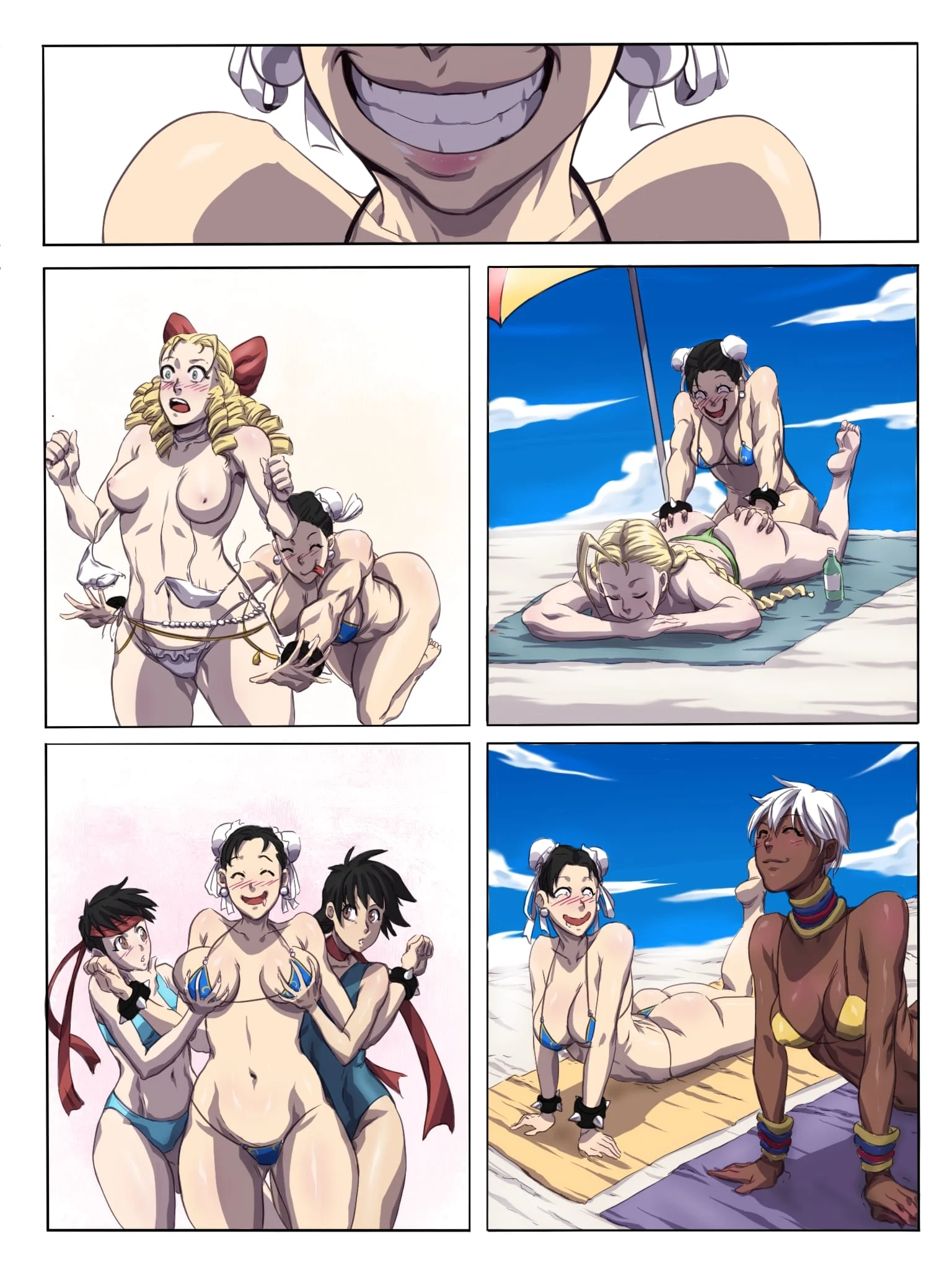 Swap by the Beach ⛱ (Street Fighter) [TSFSingularity , Potemkin] 1 . Swap by the Beach - Chapter 1 (Street Fighter) [TSFSingularity , Potemkin] – page 17