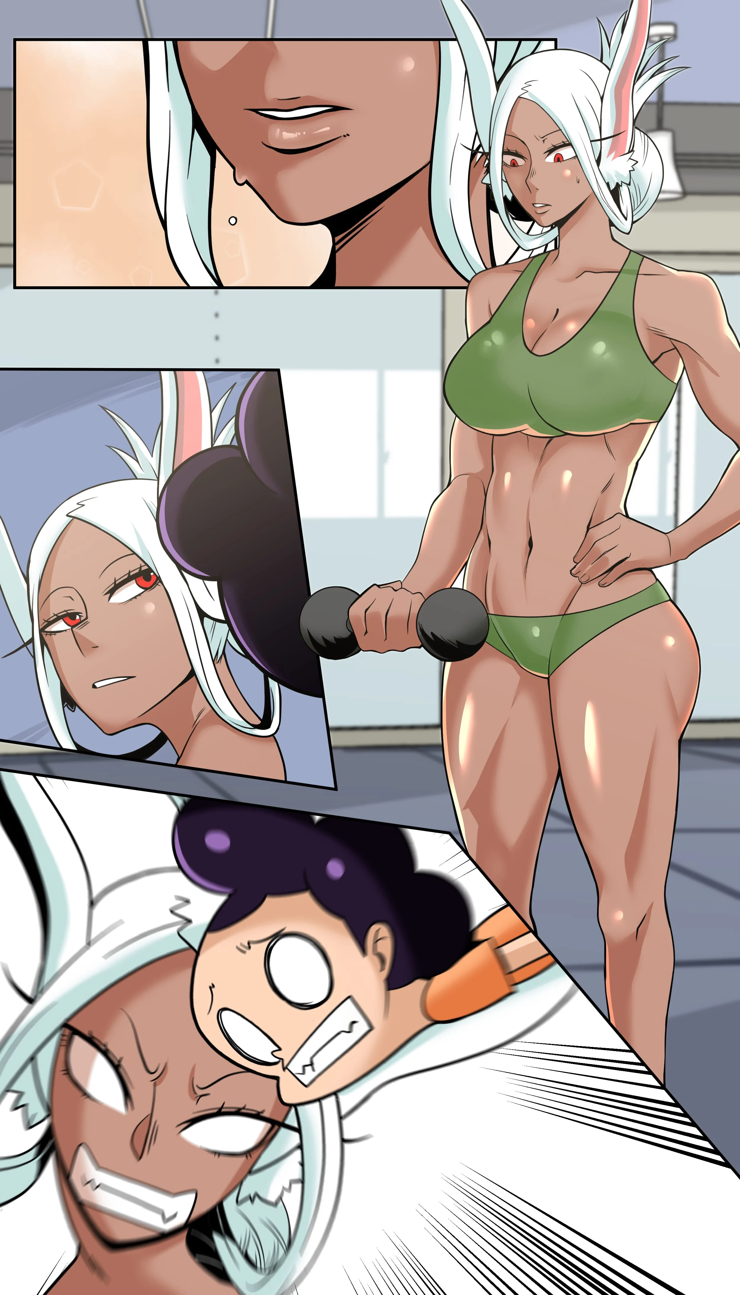 Momo &amp; Mirko? (My Hero Academia) [TSFSingularity , DeaF] 1 . Momo & Mirko? - Chapter 1 (My Hero Academia) [TSFSingularity , DeaF] – page 17