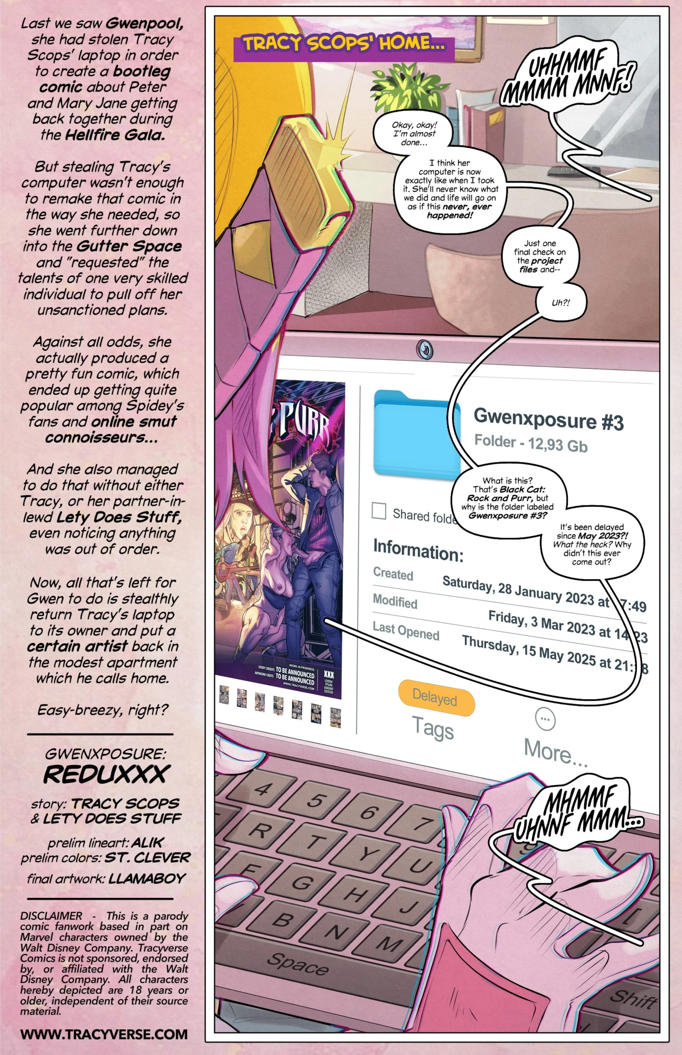 Gwen-Xposure (Spider-Man) [Tracy Scops] 2 . Gwen-Xposure - Reduxxx - Chapter 2 (Spider-Man) [Tracy Scops] – page 2