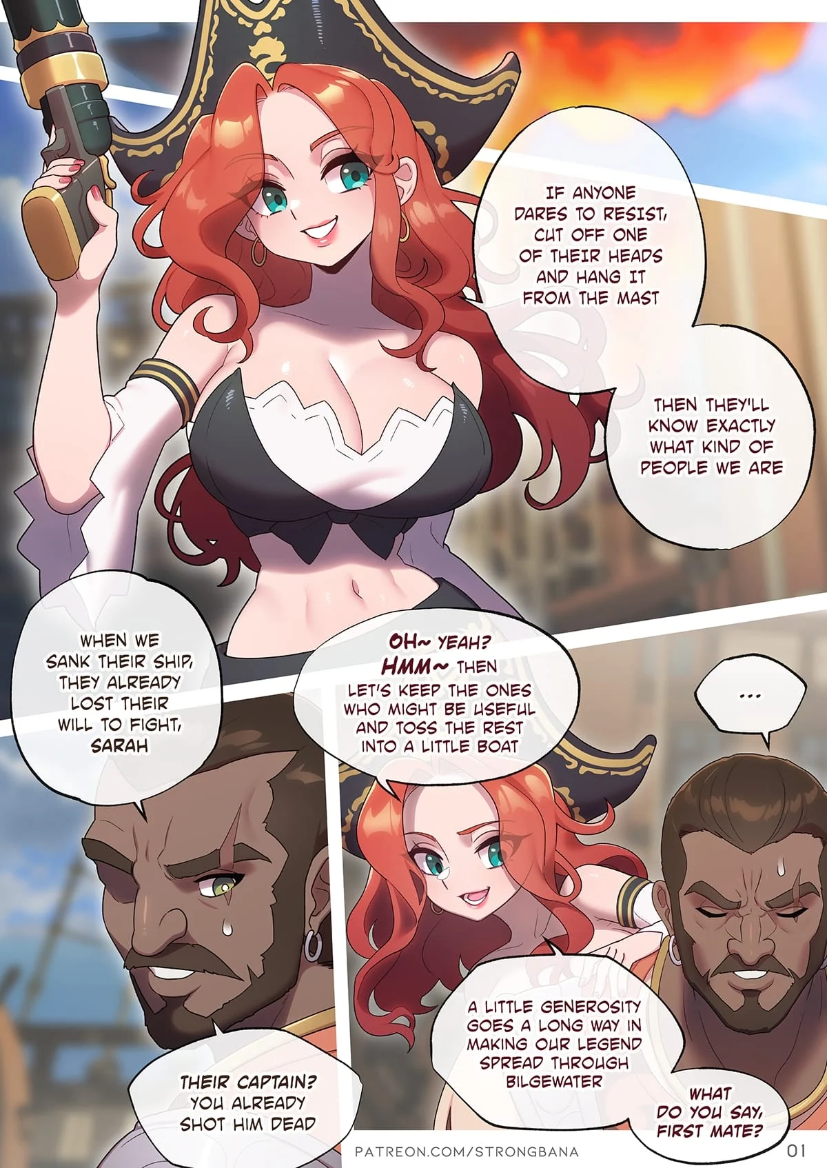 Serve Our Captain‍ (League of Legends) [Strong Bana] 1 . Serve Our Captain - Chapter 1 (League of Legends) [Strong Bana] – page 4