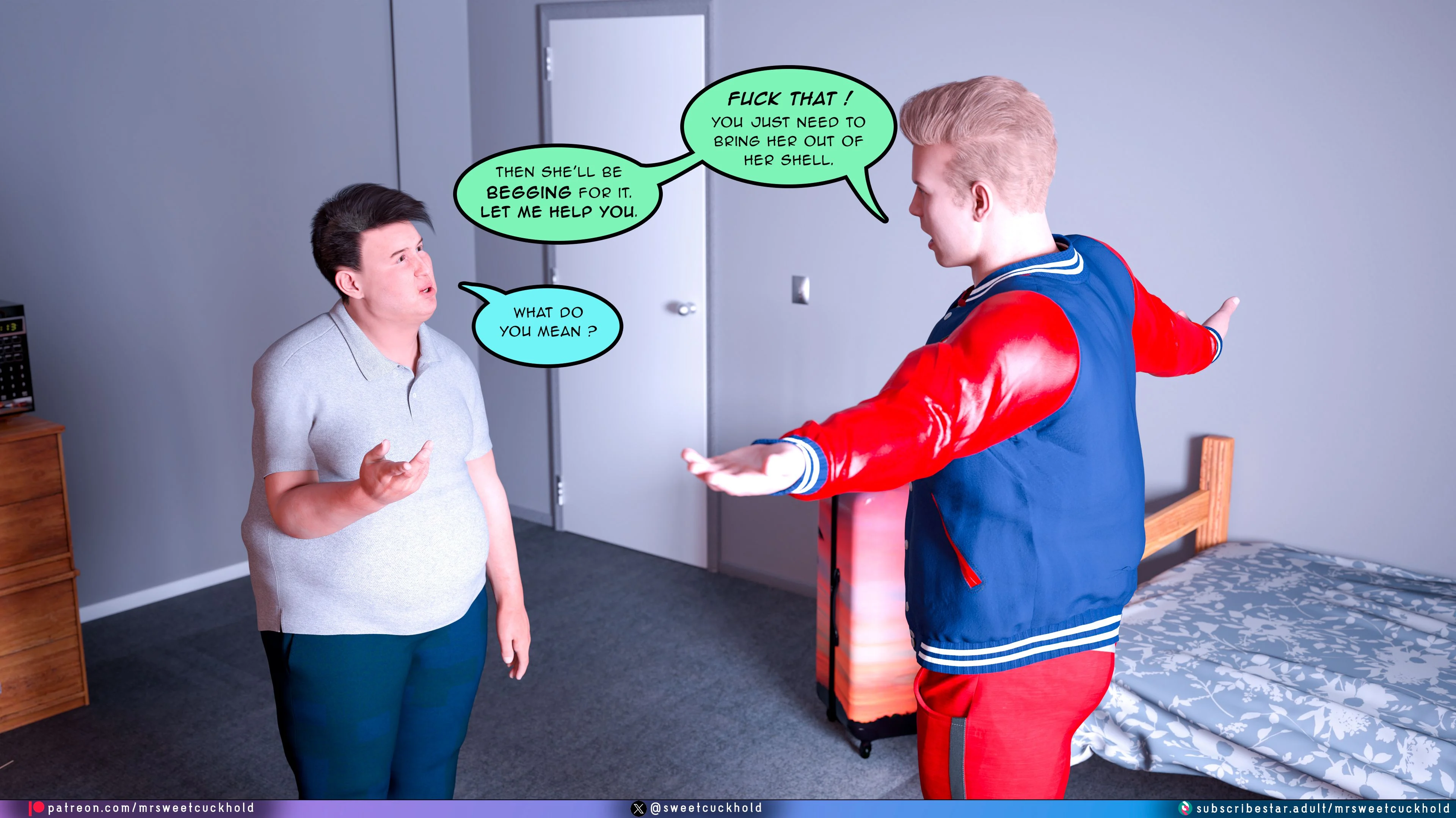 Much bigger than my boyfriend [Mr.SweetCuckhold] 7 . Much bigger than my boyfriend - College Days - Chapter 7 [Mr.SweetCuckhold] – page 56