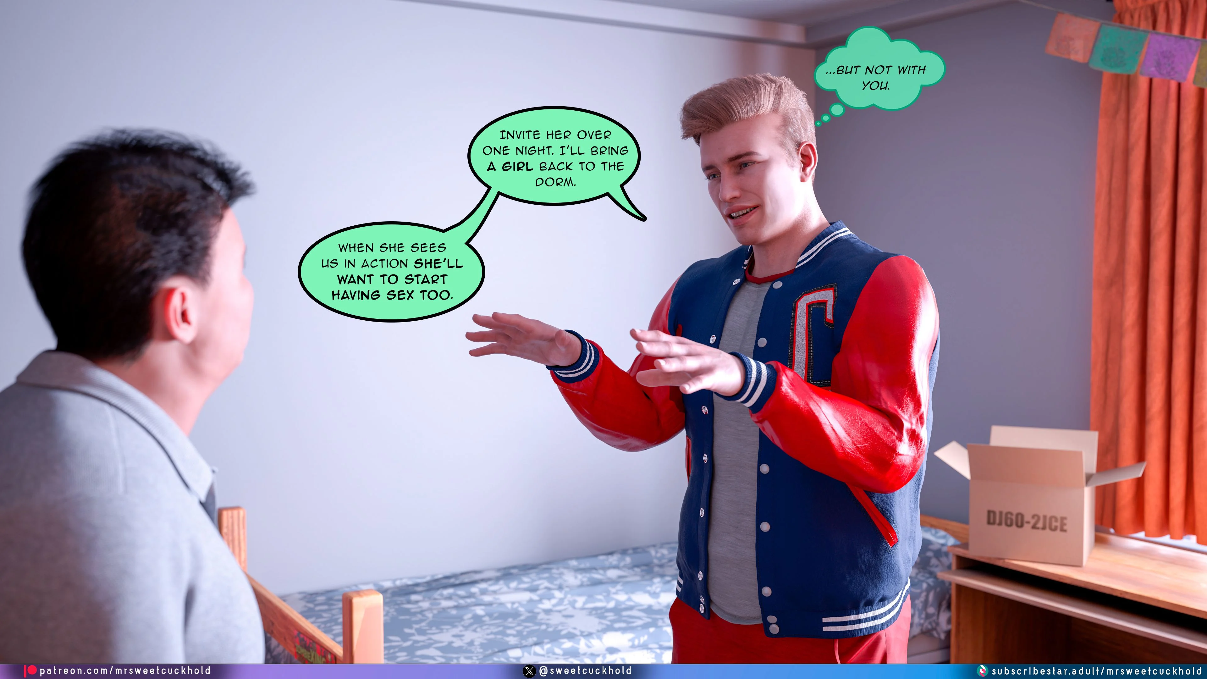 Much bigger than my boyfriend [Mr.SweetCuckhold] 7 . Much bigger than my boyfriend - College Days - Chapter 7 [Mr.SweetCuckhold] – page 57