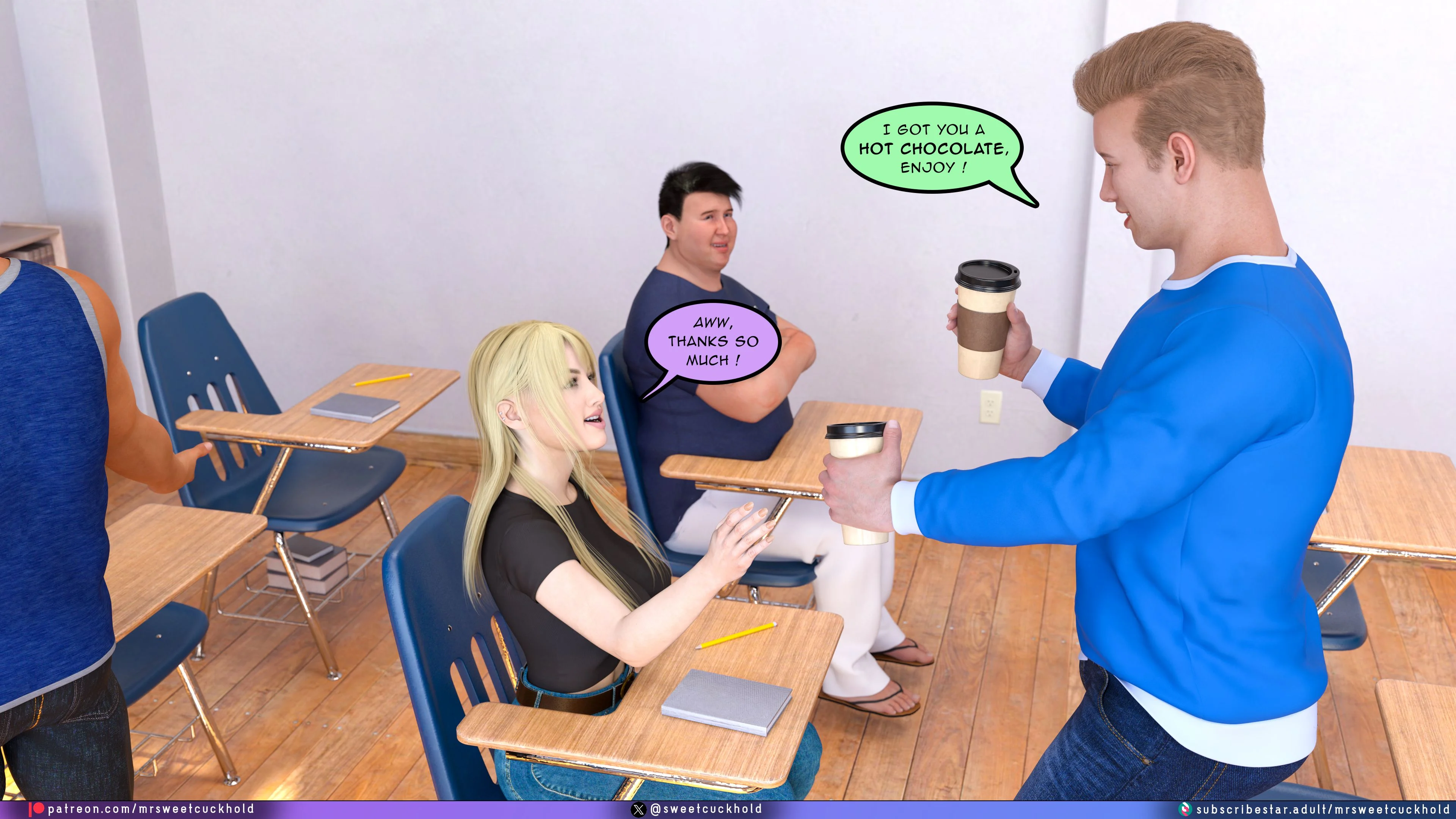 Much bigger than my boyfriend [Mr.SweetCuckhold] 8 . Much bigger than my boyfriend - College Days - Chapter 8 [Mr.SweetCuckhold] – page 19