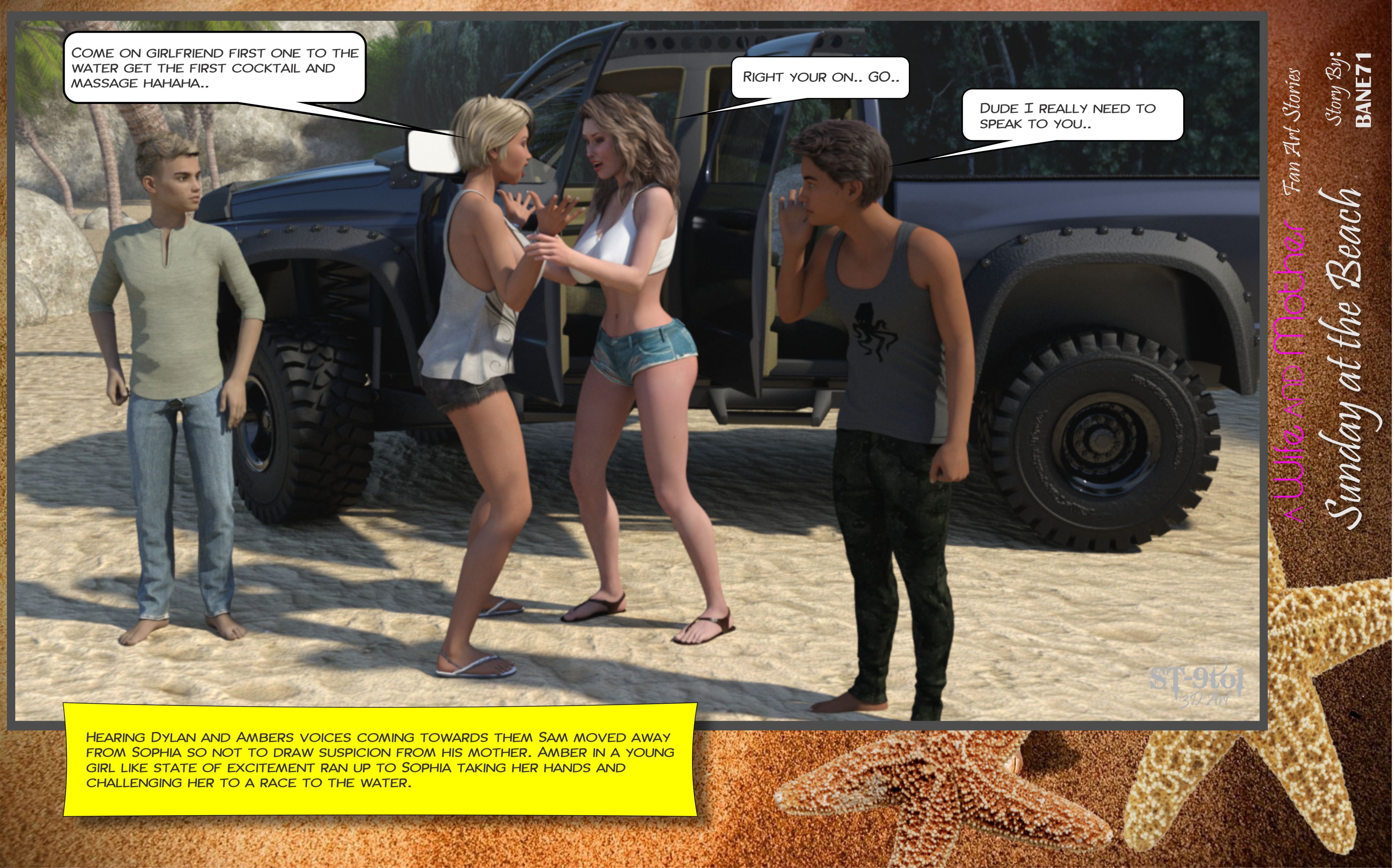 Fan Art Stories Sunday On The Beach – page 33