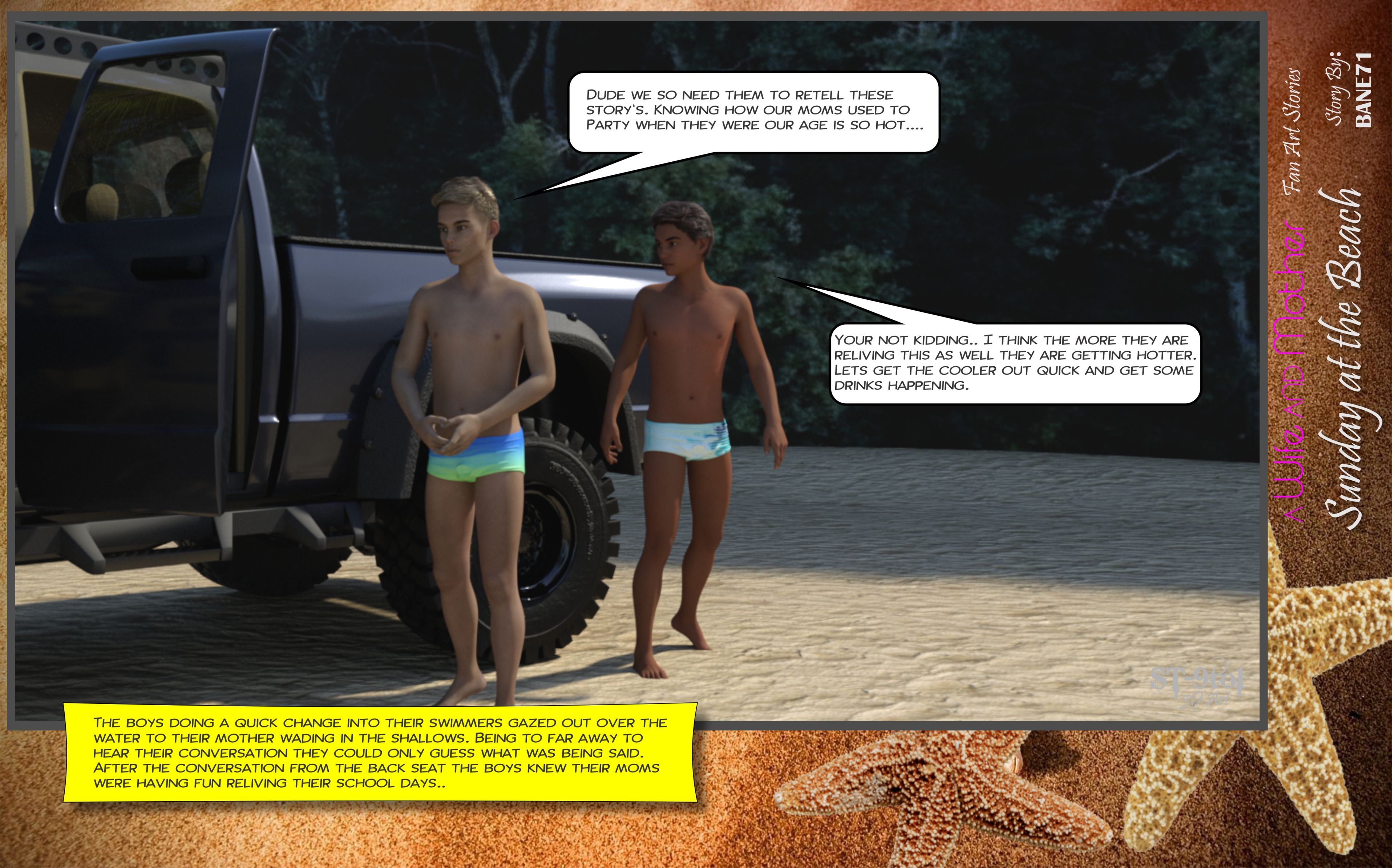 Fan Art Stories Sunday On The Beach – page 38