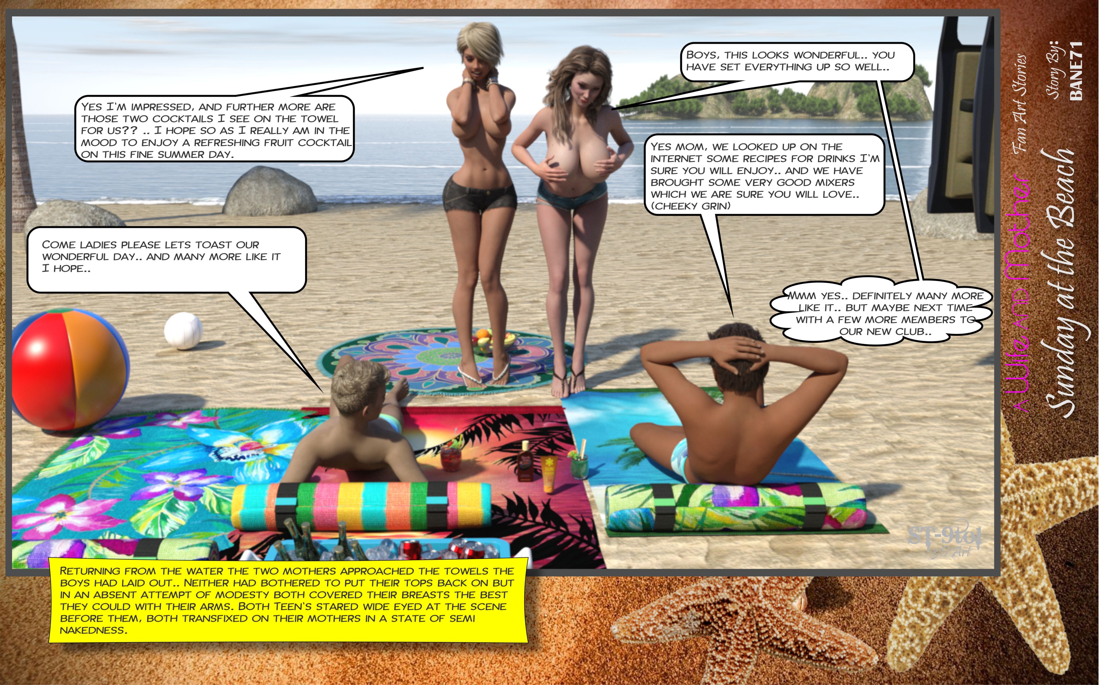 Fan Art Stories Sunday On The Beach – page 43