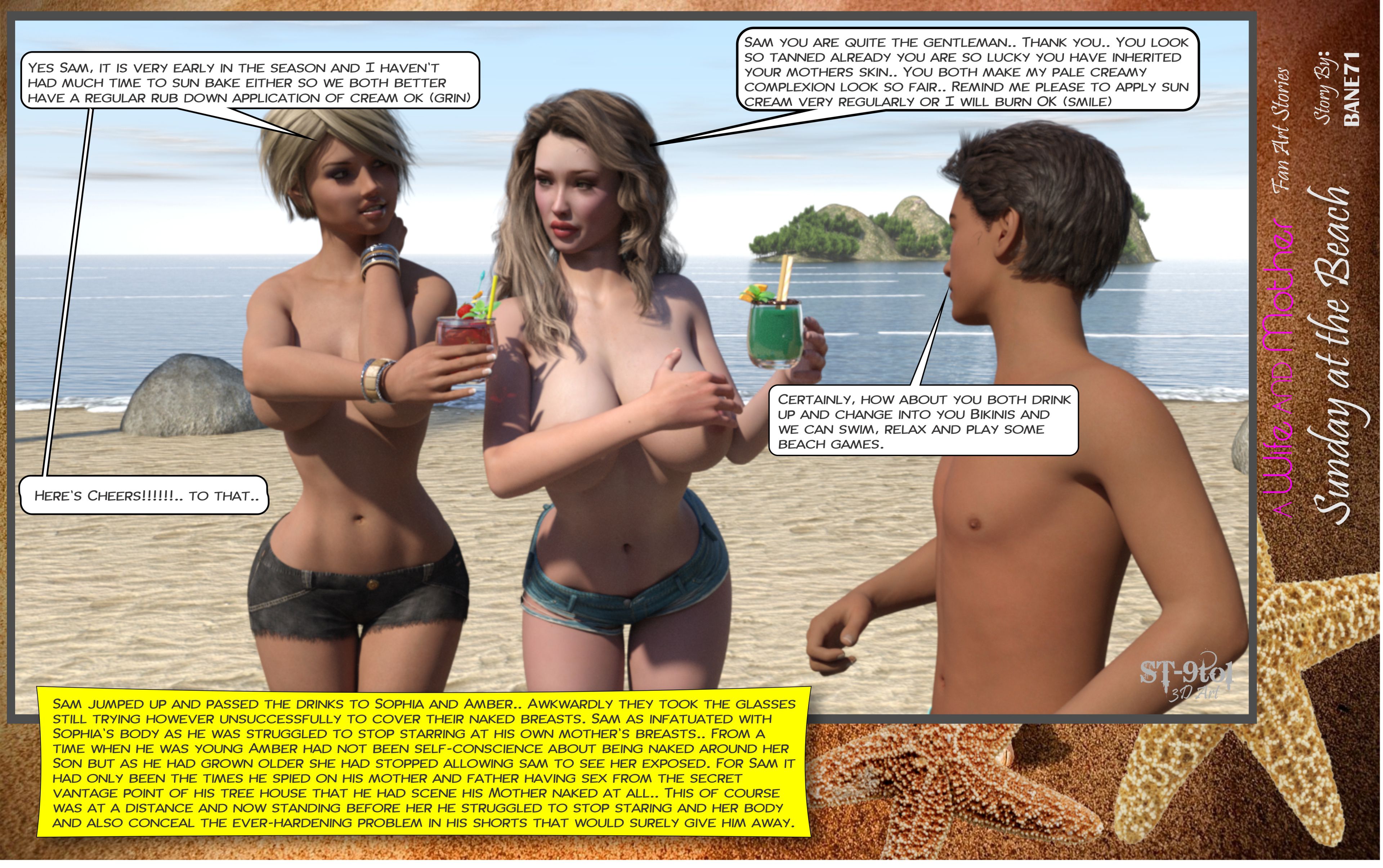 Fan Art Stories Sunday On The Beach – page 44
