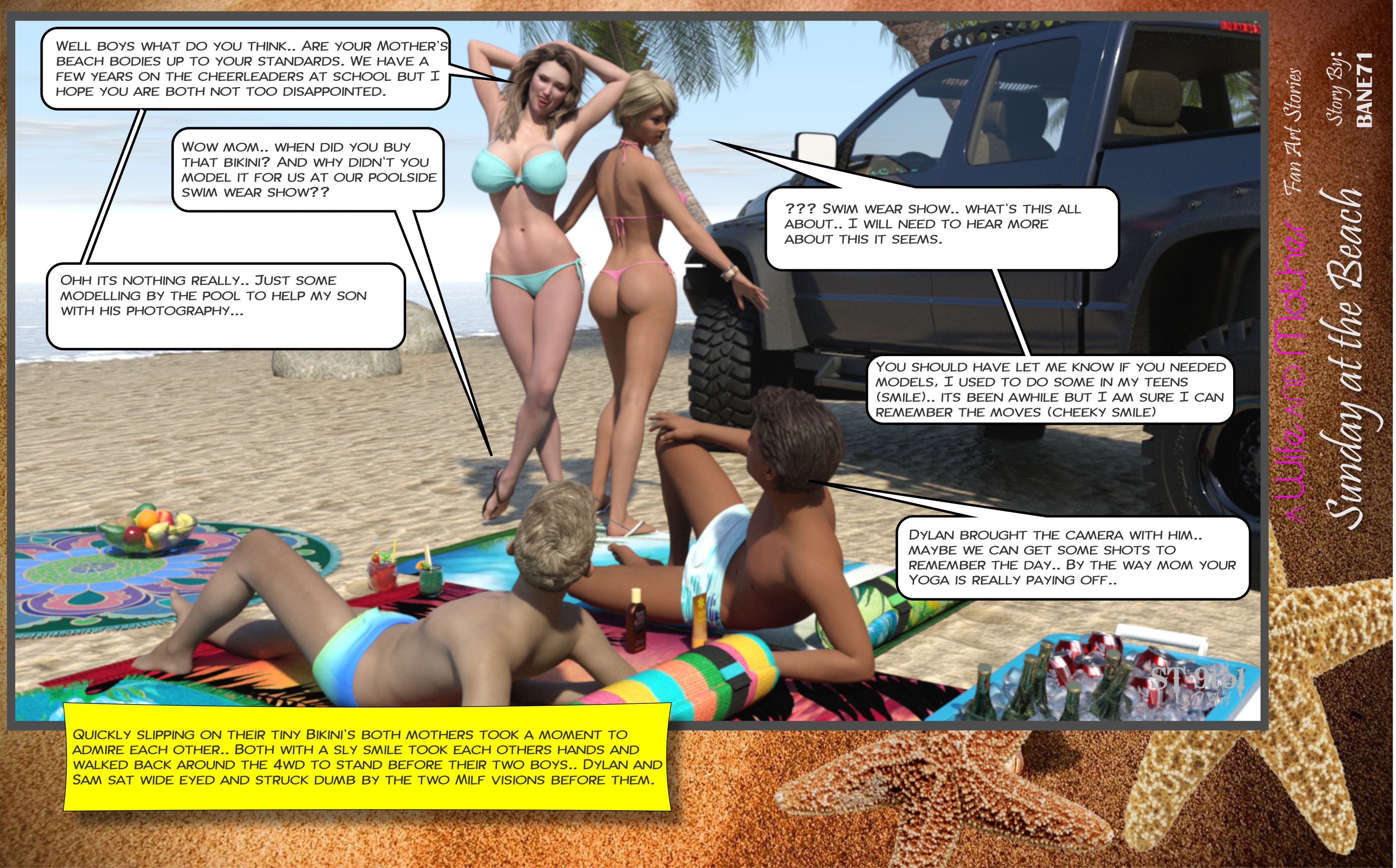 Fan Art Stories Sunday On The Beach – page 52