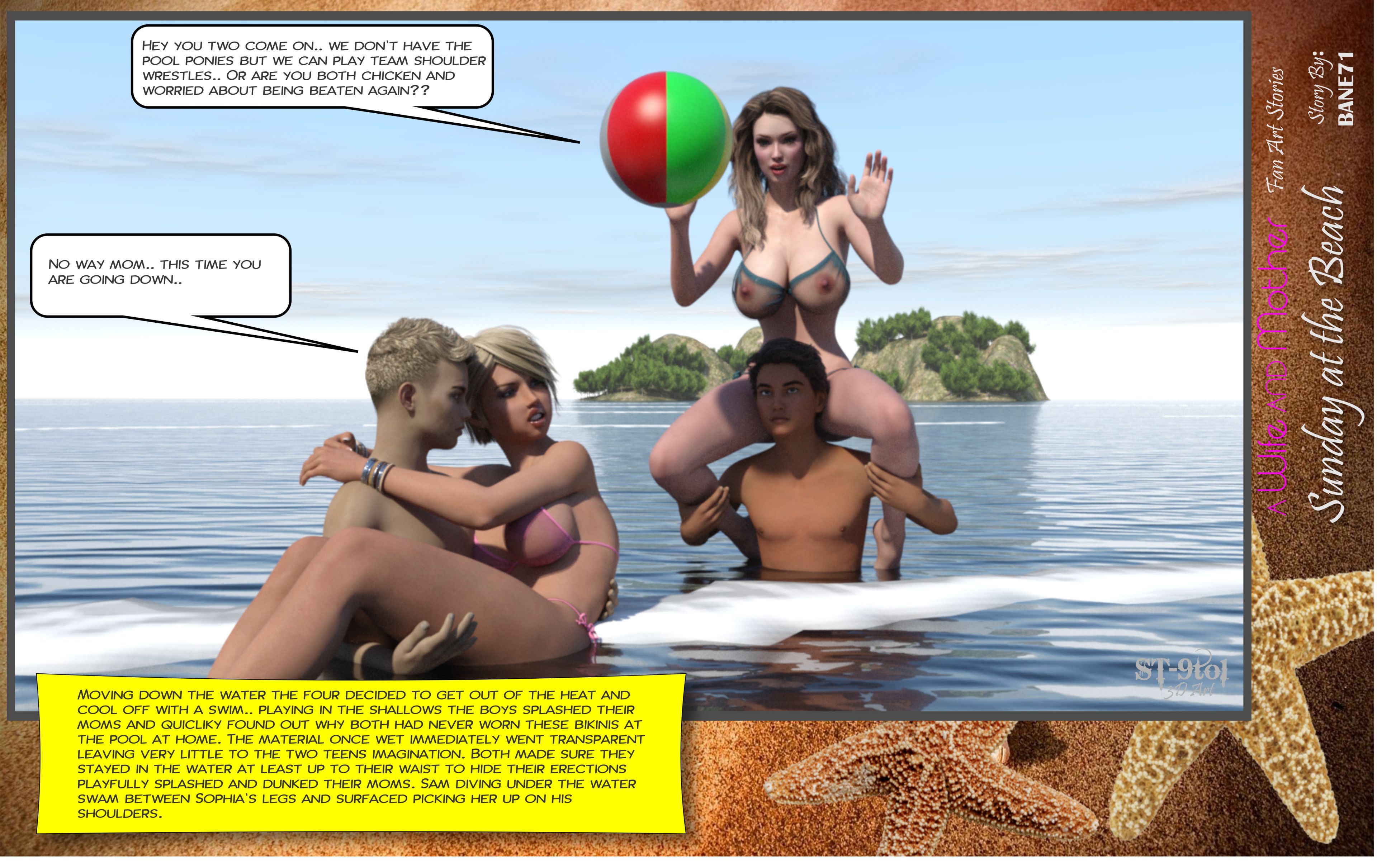Fan Art Stories Sunday On The Beach – page 53