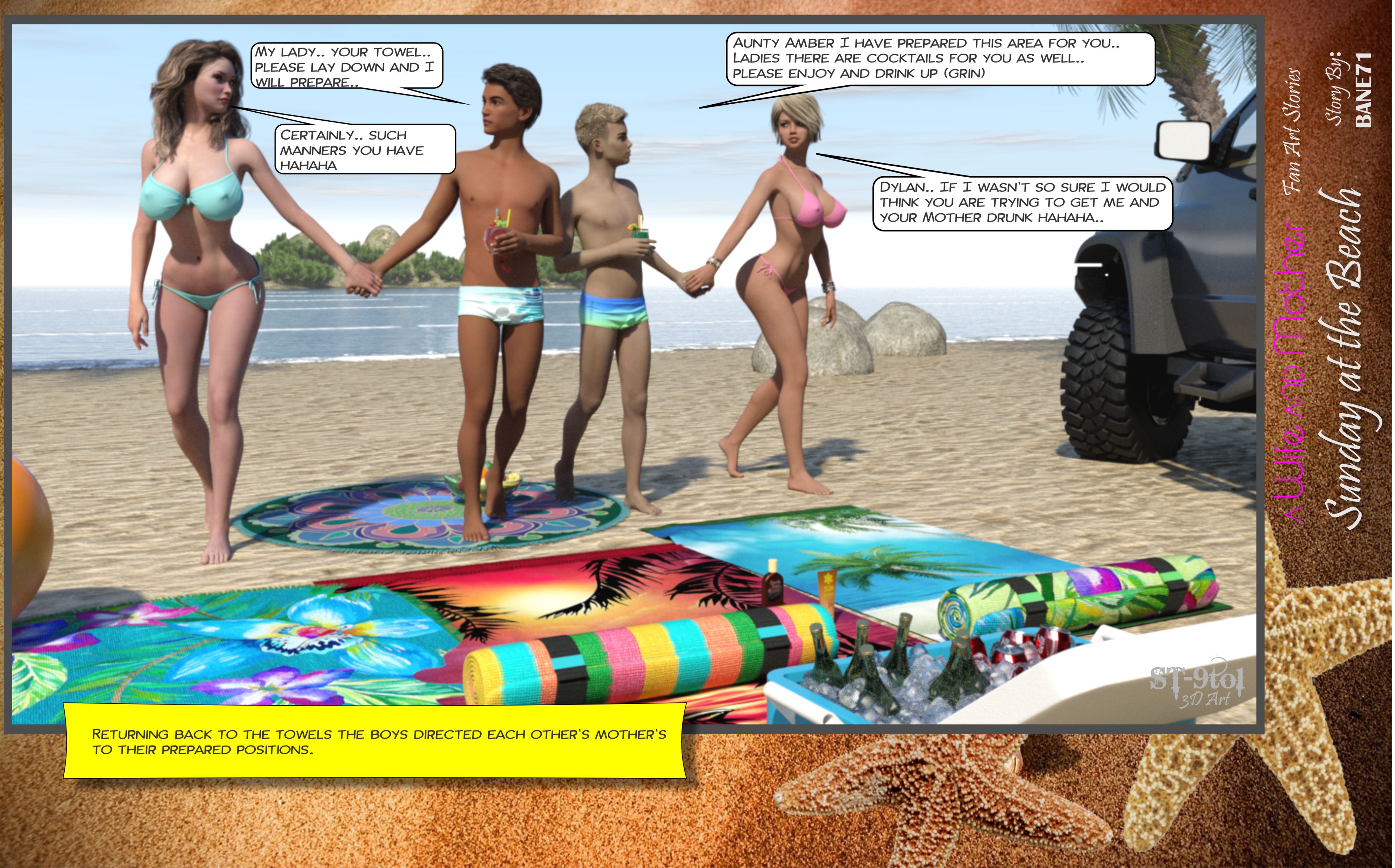 Fan Art Stories Sunday On The Beach – page 64
