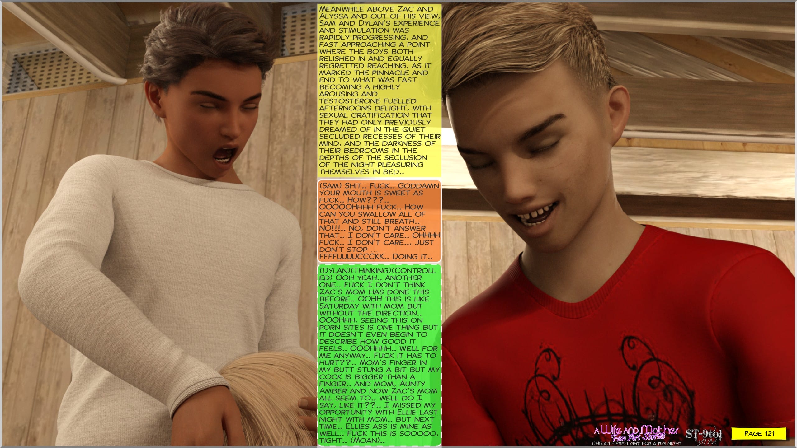 Fan Art Stories 5.4.1 . Preflight For A Big Night – page 121
