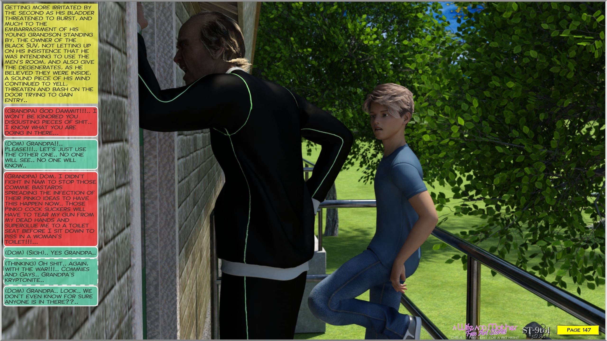 Fan Art Stories 5.4.1 . Preflight For A Big Night – page 147