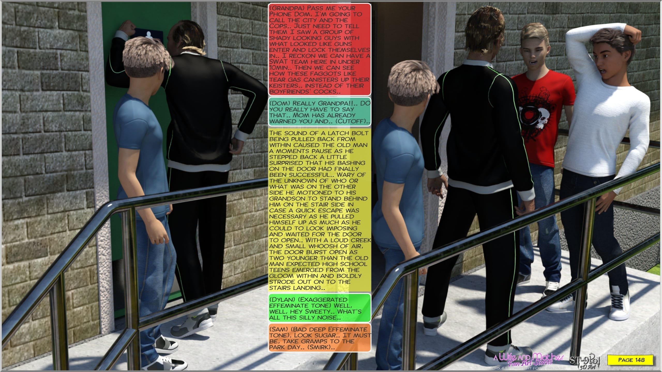 Fan Art Stories 5.4.1 . Preflight For A Big Night – page 148