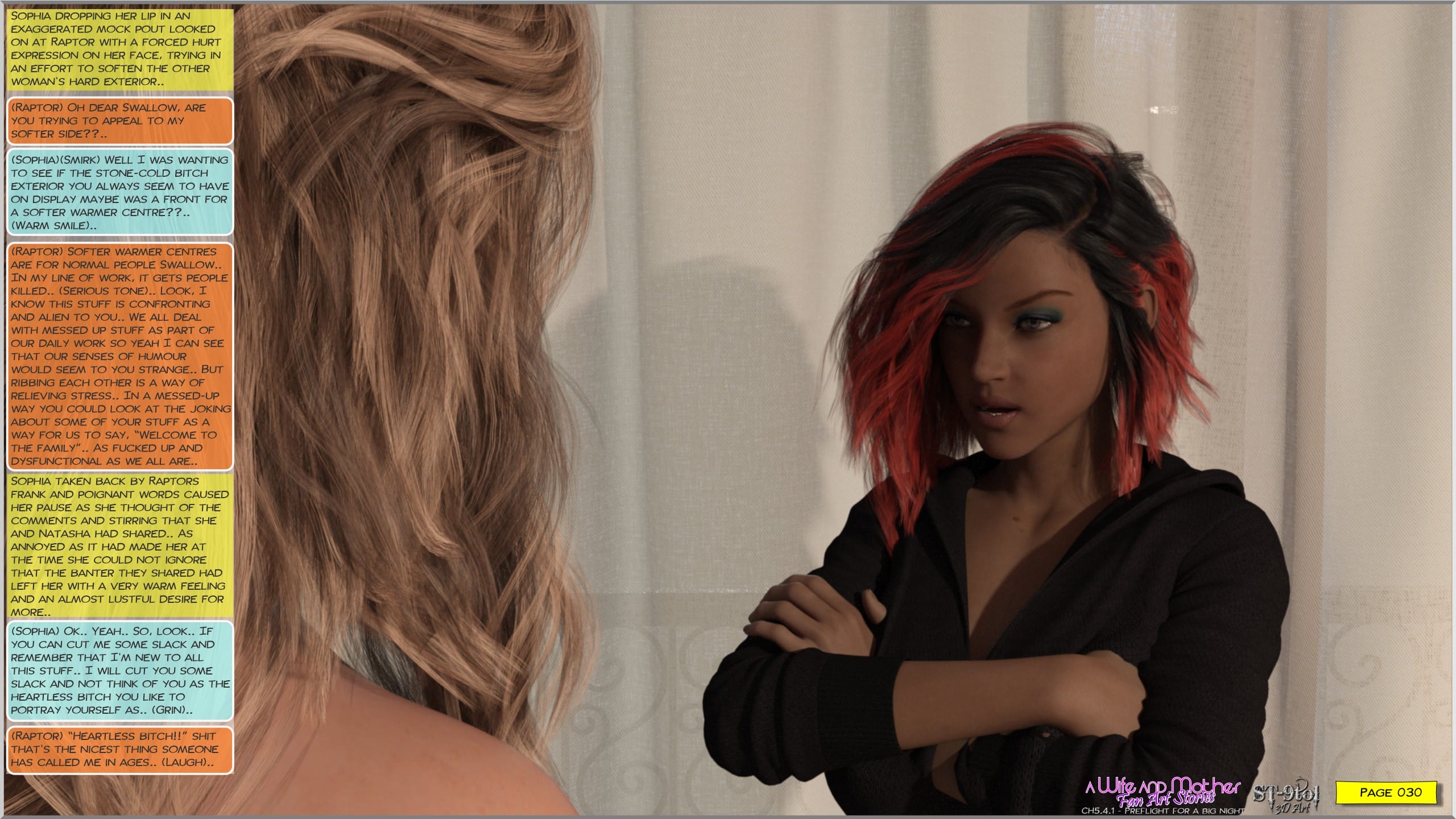 Fan Art Stories 5.4.1 . Preflight For A Big Night – page 30