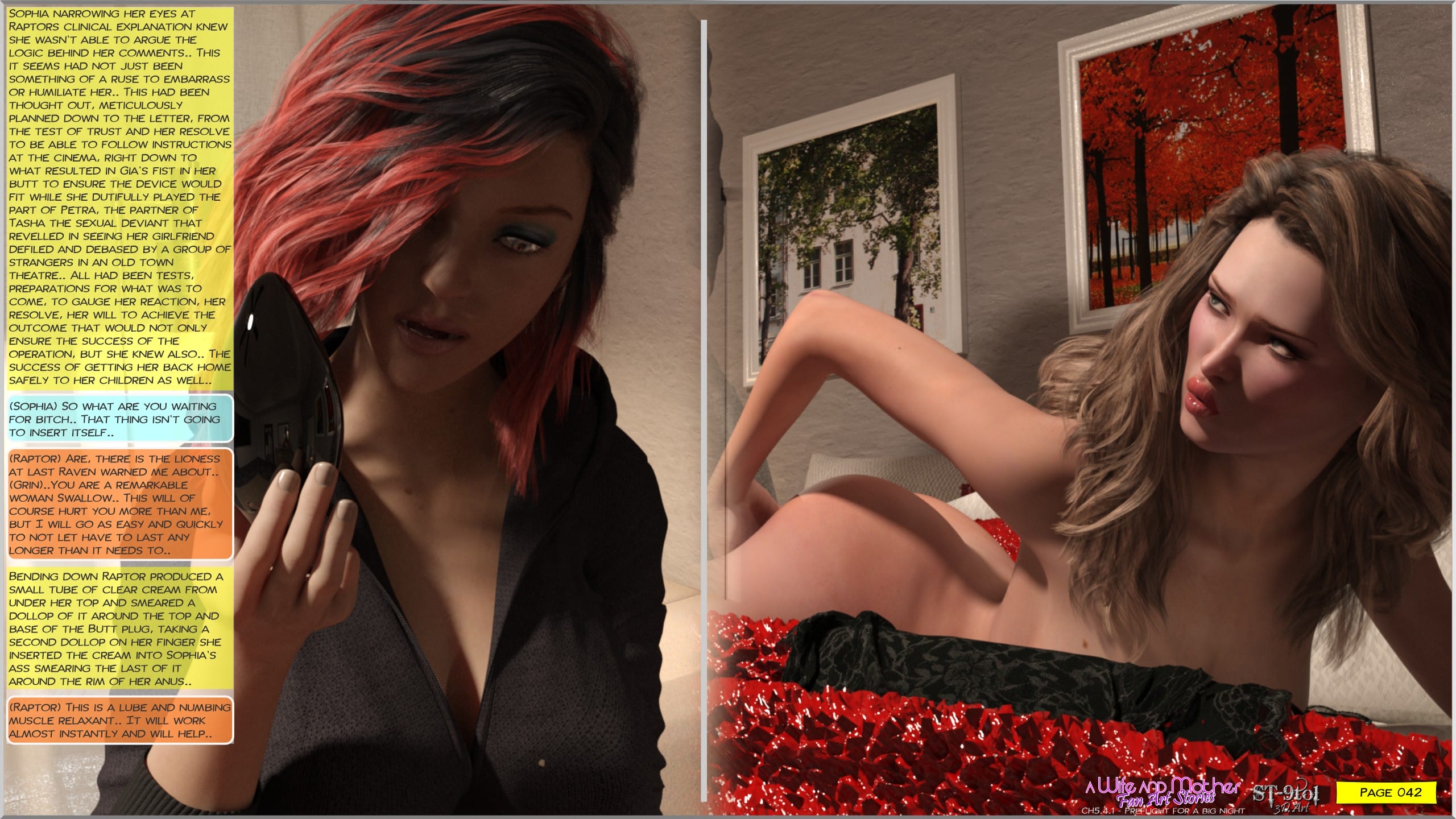 Fan Art Stories 5.4.1 . Preflight For A Big Night – page 42