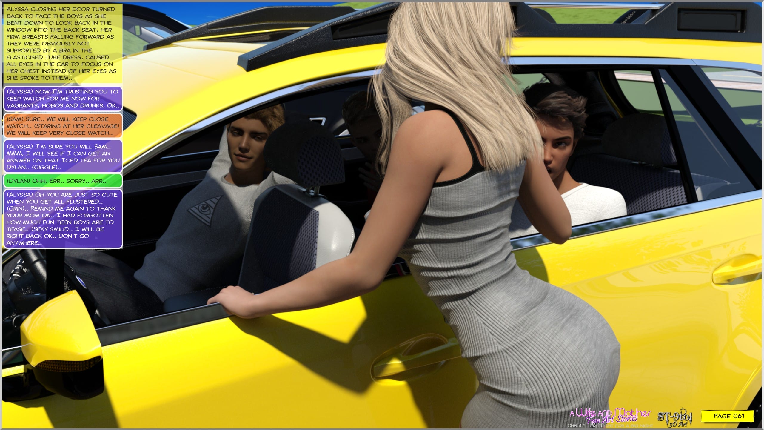 Fan Art Stories 5.4.1 . Preflight For A Big Night – page 61