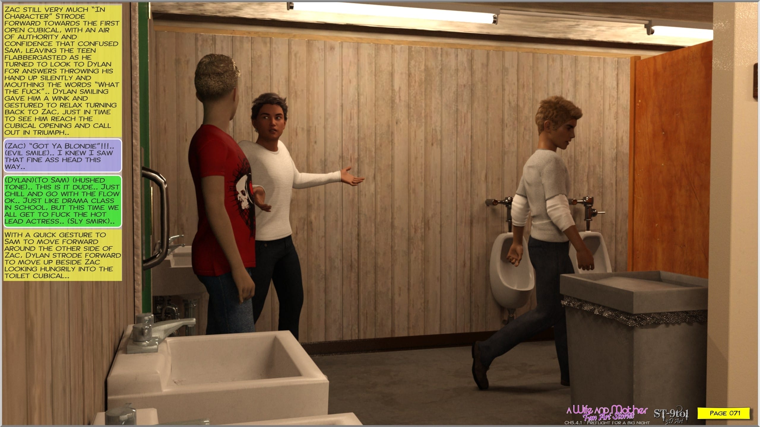 Fan Art Stories 5.4.1 . Preflight For A Big Night – page 71