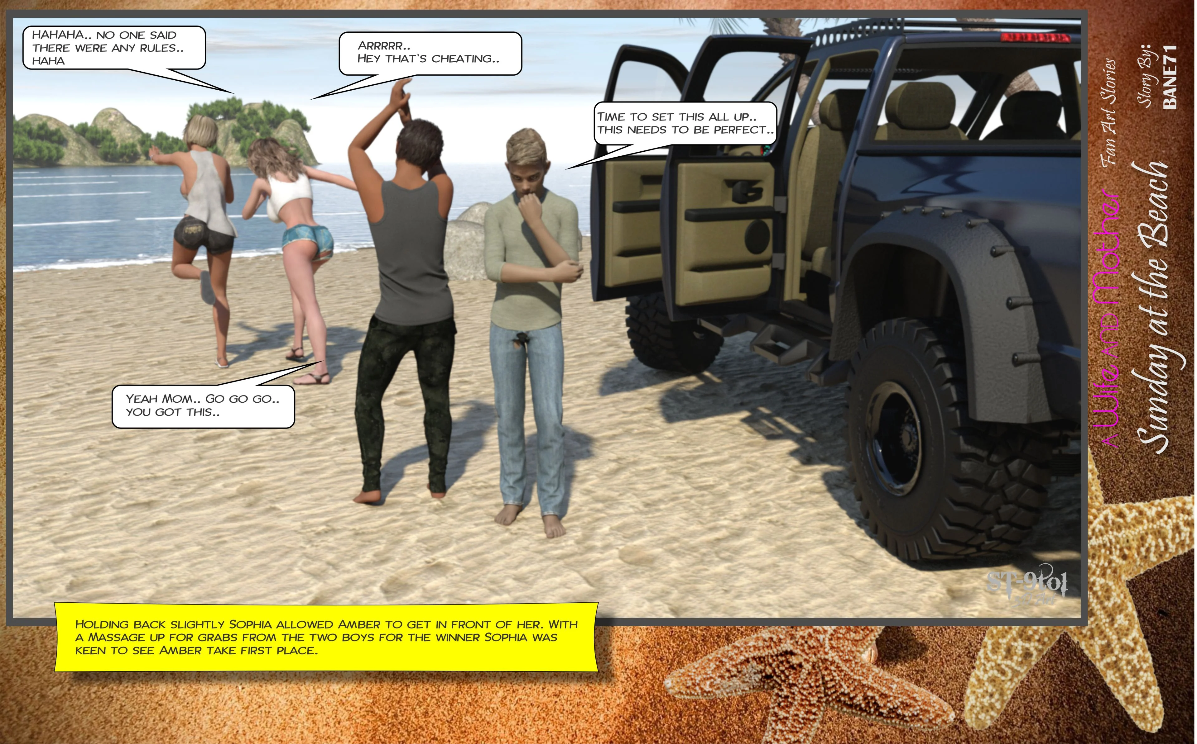Fan Art Stories [ST-9Pol | ST9to1] 2 . Sunday On The Beach - [ST-9Pol] – page 35