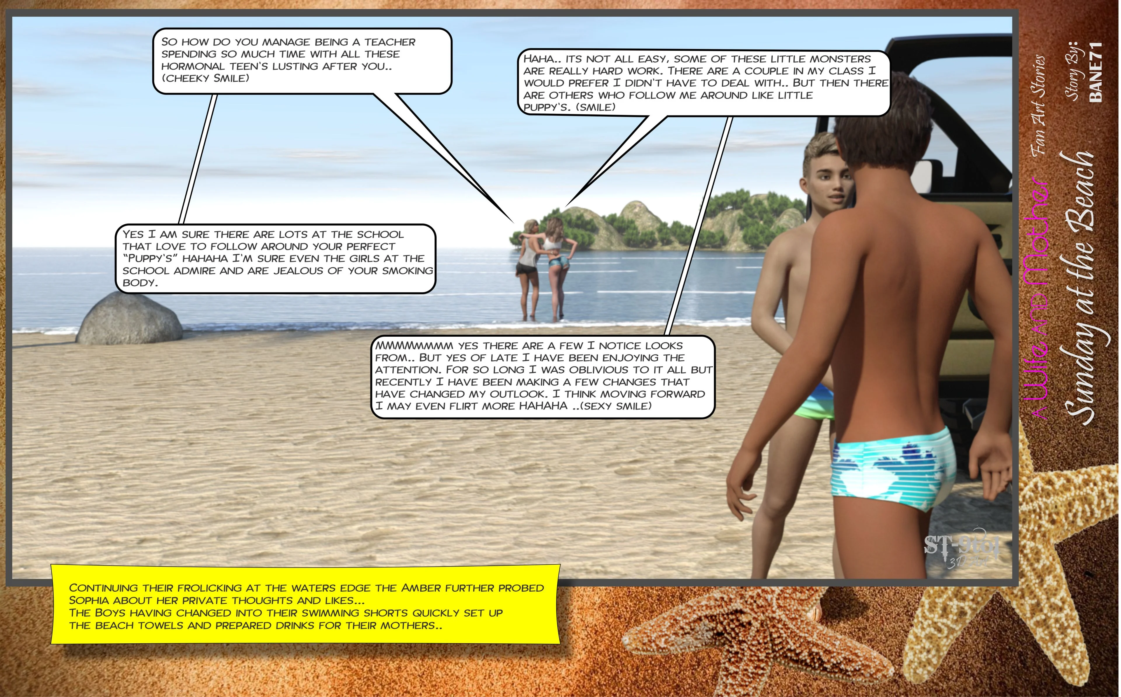 Fan Art Stories [ST-9Pol | ST9to1] 2 . Sunday On The Beach - [ST-9Pol] – page 39