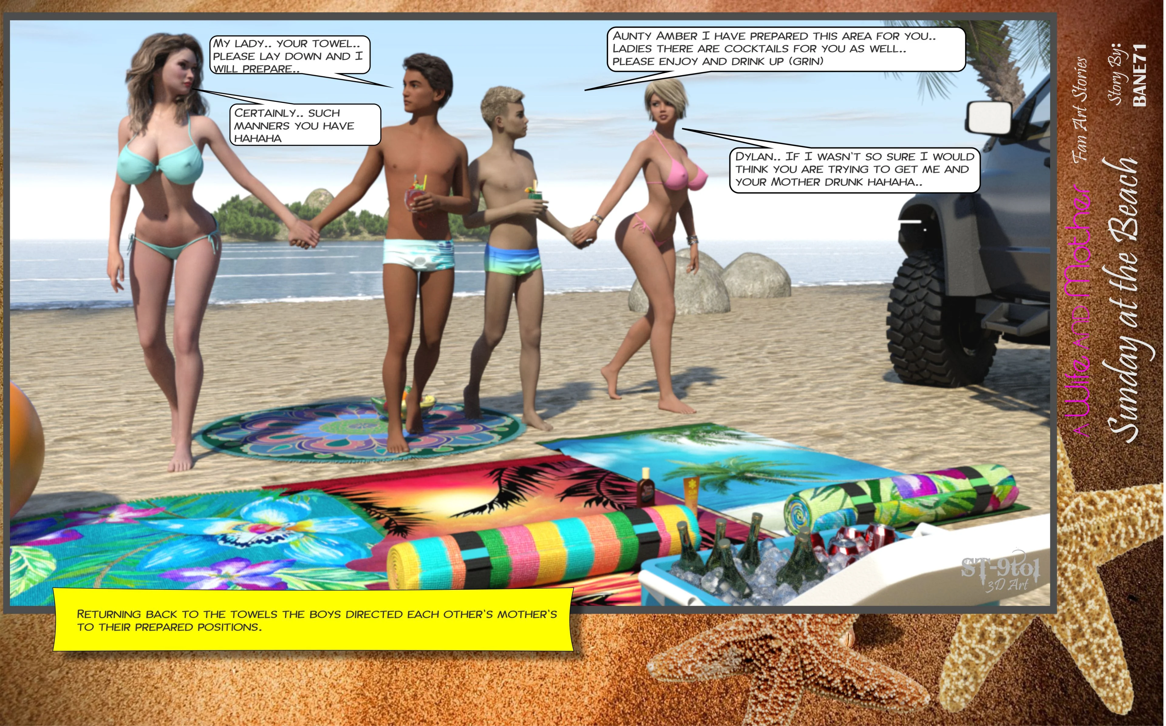 Fan Art Stories [ST-9Pol | ST9to1] 2 . Sunday On The Beach - [ST-9Pol] – page 64