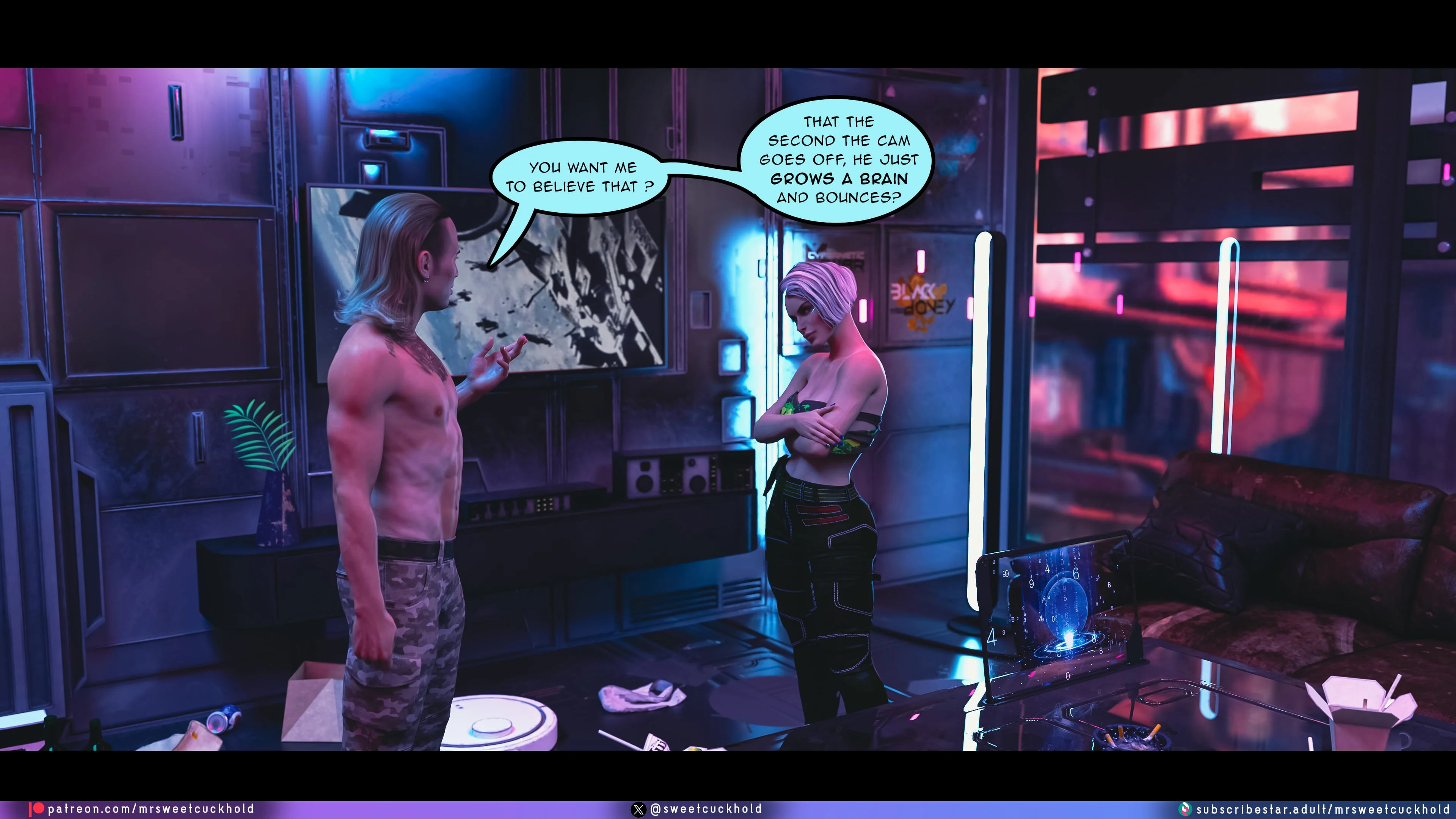 Street Corruption (Cyberpunk 2077) [Mr.SweetCuckhold] 3 . Street Corruption - Chapter 3 (Cyberpunk 2077) [Mr.SweetCuckhold] – page 11