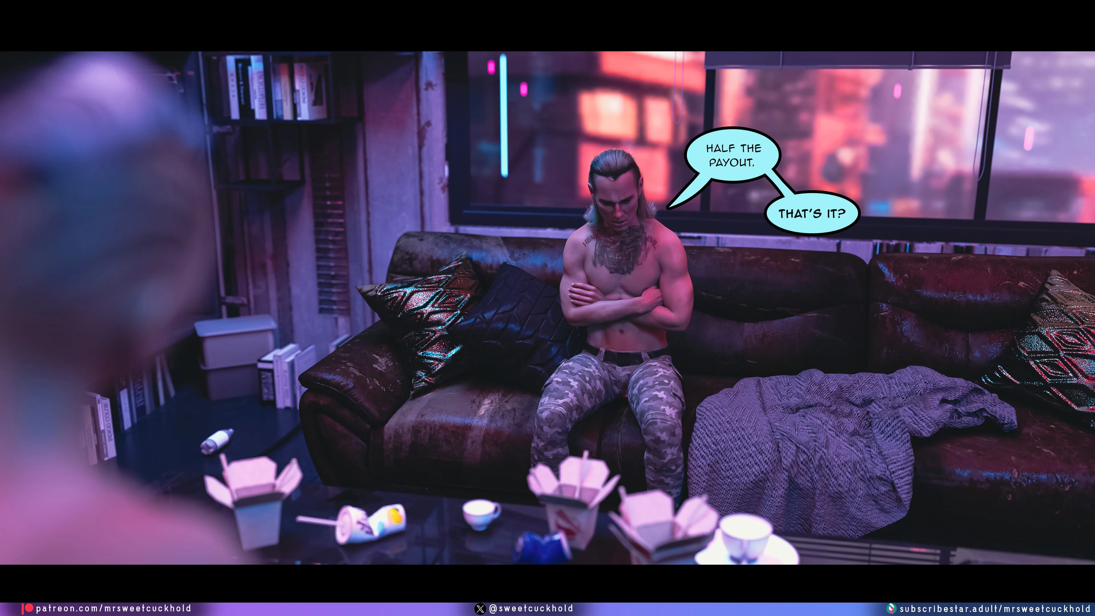 Street Corruption (Cyberpunk 2077) [Mr.SweetCuckhold] 3 . Street Corruption - Chapter 3 (Cyberpunk 2077) [Mr.SweetCuckhold] – page 2