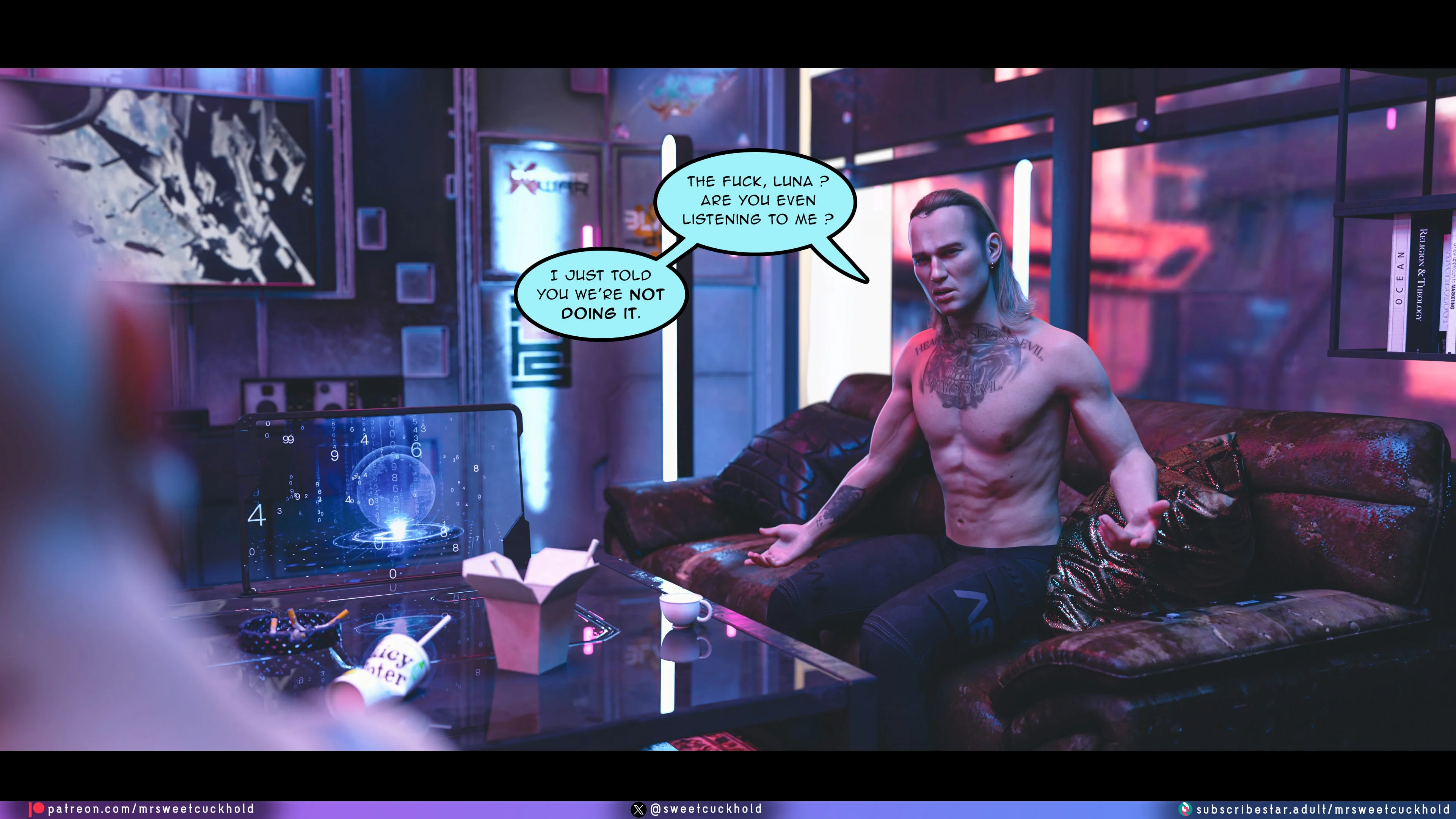 Street Corruption (Cyberpunk 2077) [Mr.SweetCuckhold] 2 . Street Corruption - Chapter 2 (Cyberpunk 2077) [Mr.SweetCuckhold] – page 22