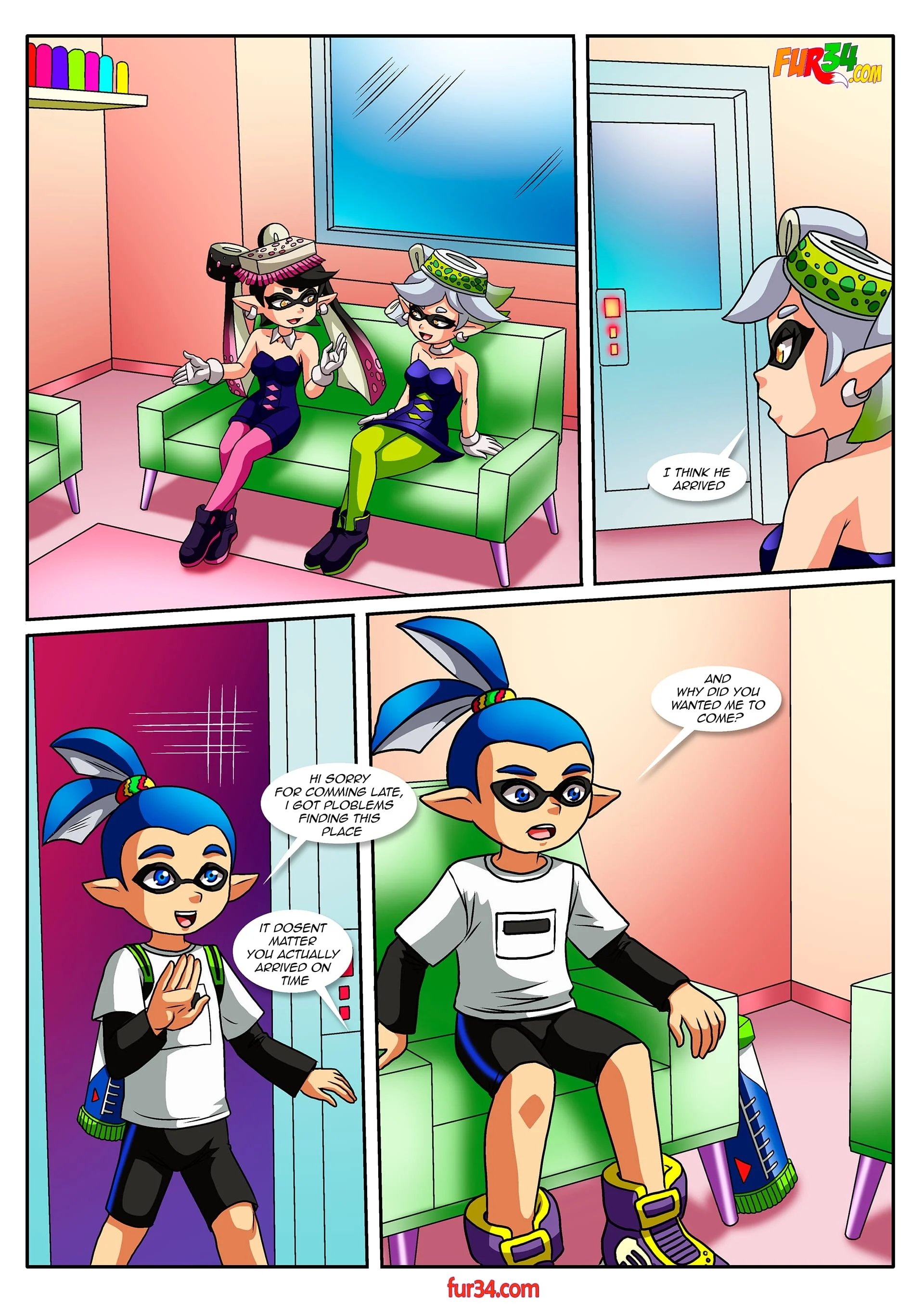 Tricolor Turfwar (Splatoon) [Palcomix] 1 . Tricolor Turfwar - Chapter 1 (Splatoon) [Palcomix] – page 2