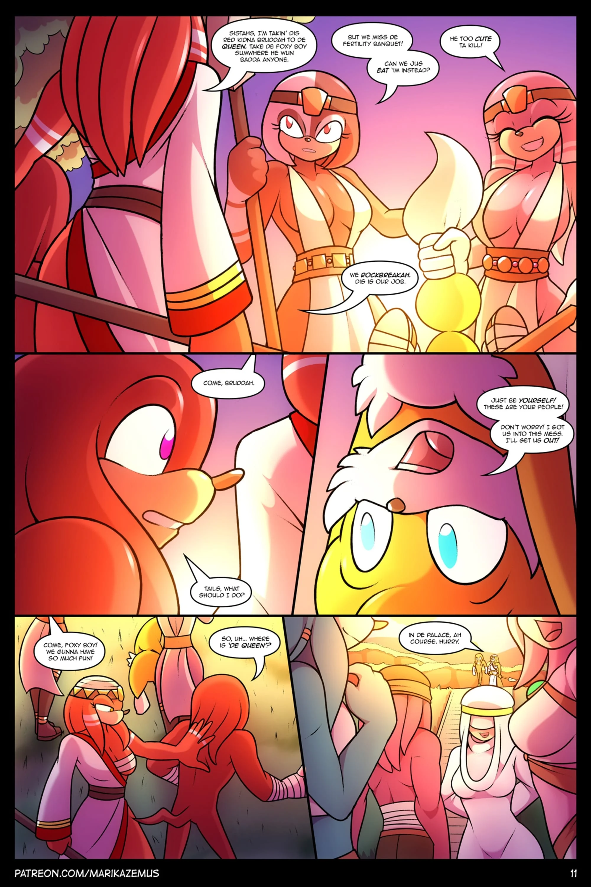 Sonic Boom: Echidna Nights (Sonic the Hedgehog) [Marik Azemus] 1 . Sonic Boom: Echidna Nights - Chapter 1 (Sonic the Hedgehog) [Marik Azemus] – page 11