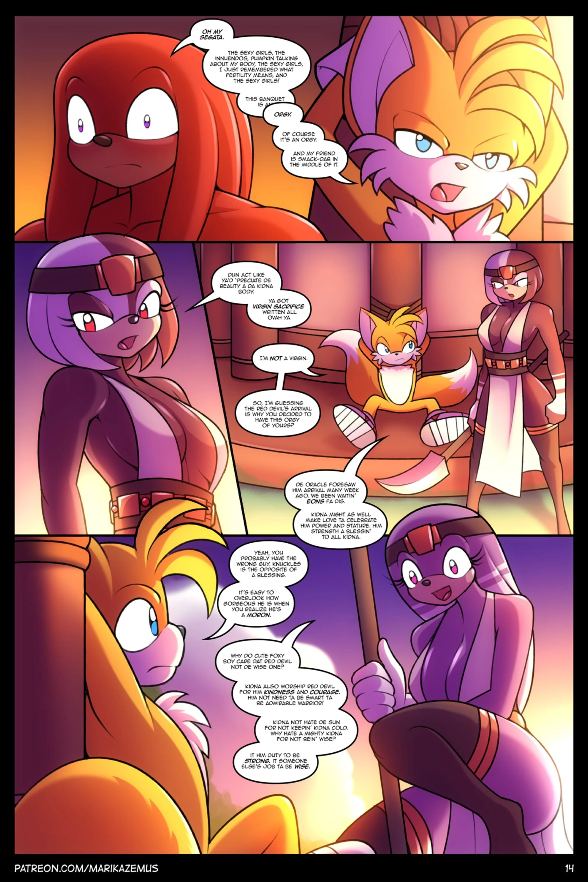 Sonic Boom: Echidna Nights (Sonic the Hedgehog) [Marik Azemus] 1 . Sonic Boom: Echidna Nights - Chapter 1 (Sonic the Hedgehog) [Marik Azemus] – page 14