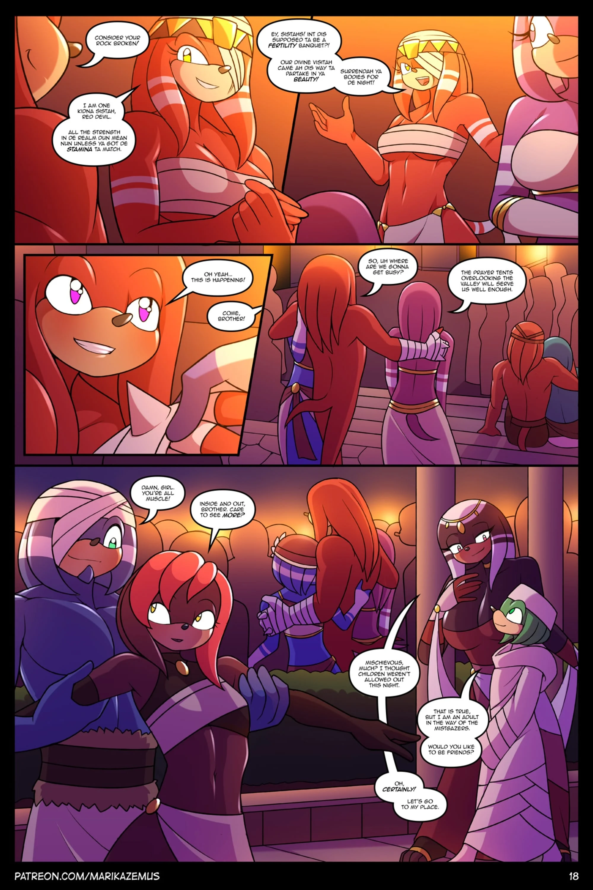 Sonic Boom: Echidna Nights (Sonic the Hedgehog) [Marik Azemus] 1 . Sonic Boom: Echidna Nights - Chapter 1 (Sonic the Hedgehog) [Marik Azemus] – page 18