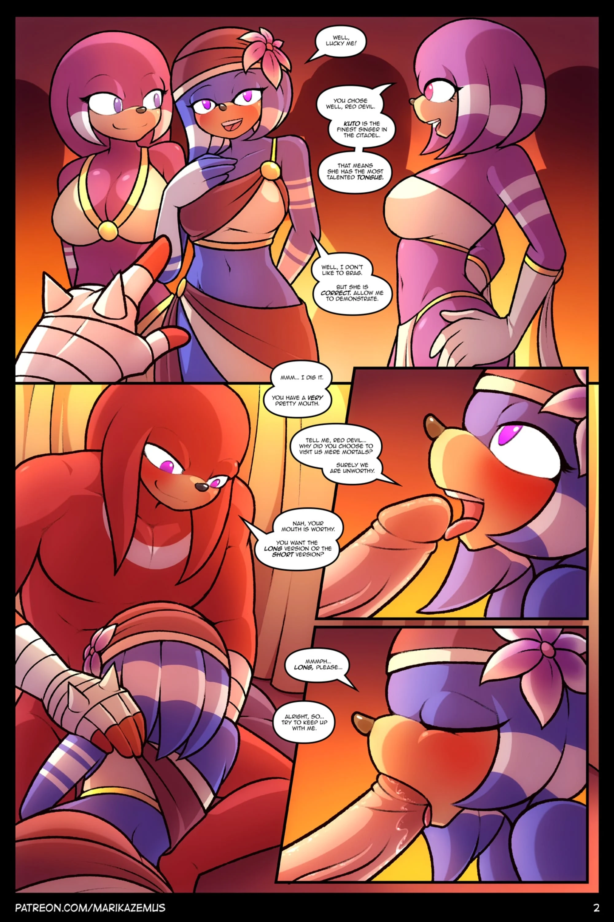 Sonic Boom: Echidna Nights (Sonic the Hedgehog) [Marik Azemus] 1 . Sonic Boom: Echidna Nights - Chapter 1 (Sonic the Hedgehog) [Marik Azemus] – page 2