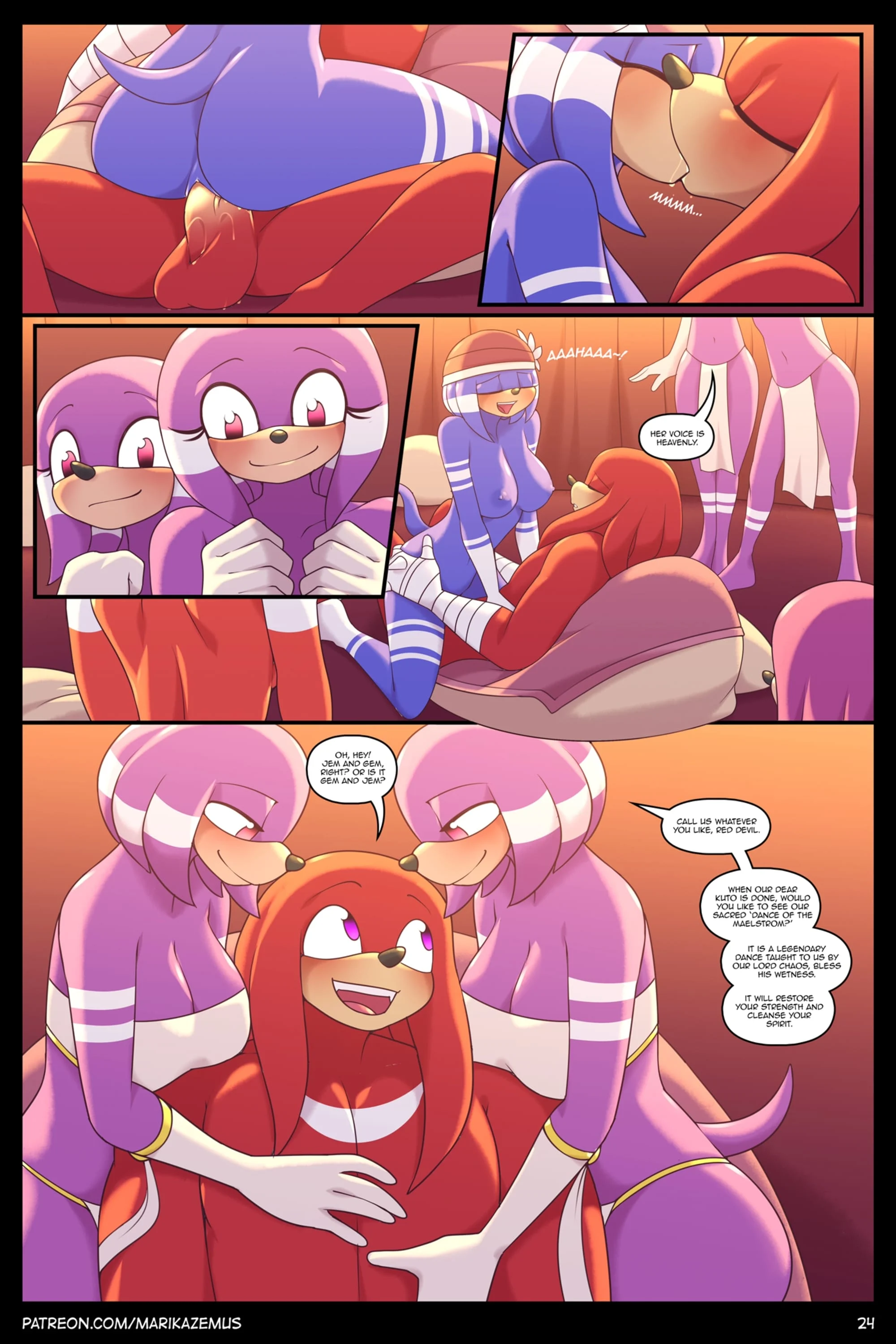 Sonic Boom: Echidna Nights (Sonic the Hedgehog) [Marik Azemus] 1 . Sonic Boom: Echidna Nights - Chapter 1 (Sonic the Hedgehog) [Marik Azemus] – page 24