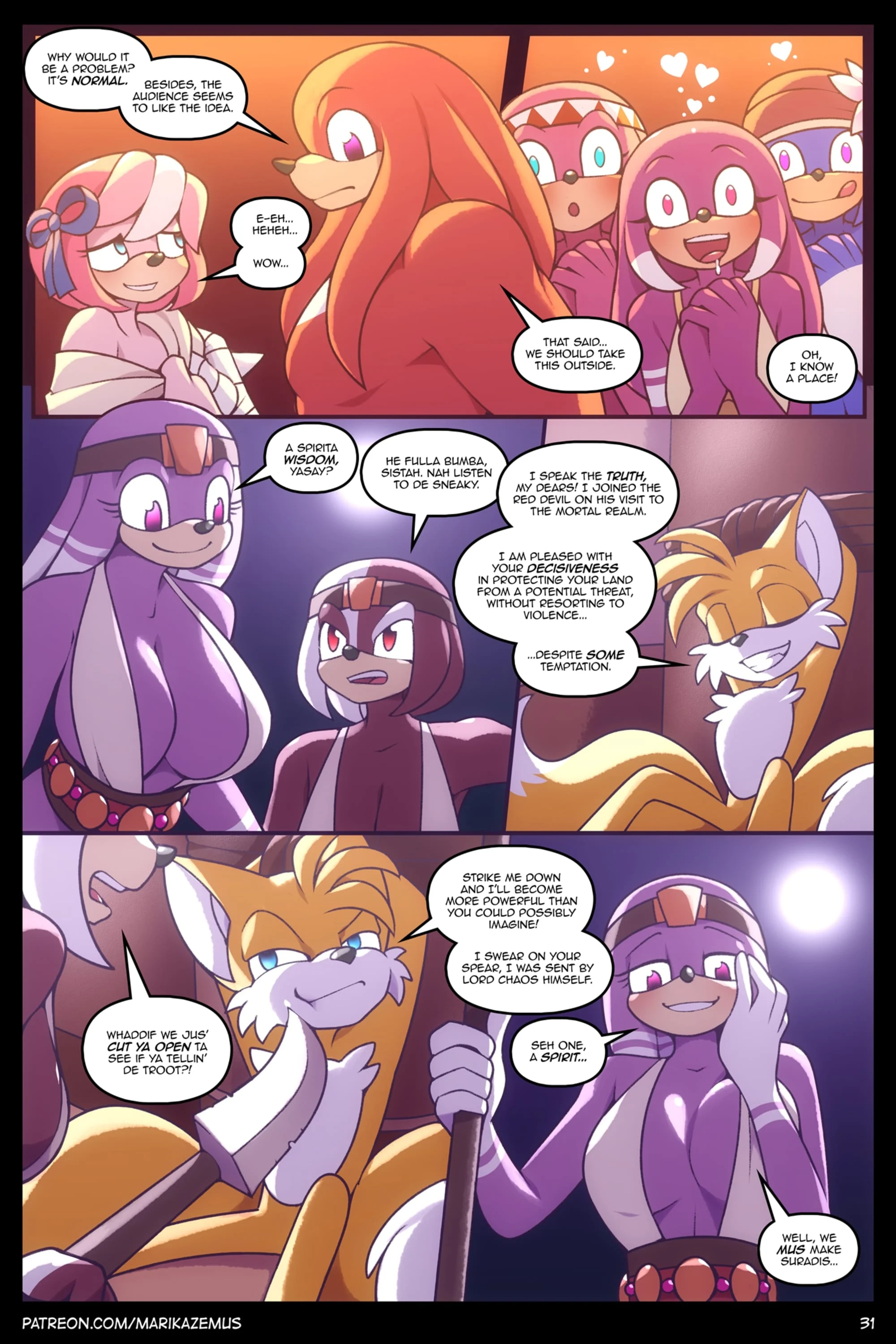 Sonic Boom: Echidna Nights (Sonic the Hedgehog) [Marik Azemus] 1 . Sonic Boom: Echidna Nights - Chapter 1 (Sonic the Hedgehog) [Marik Azemus] – page 31