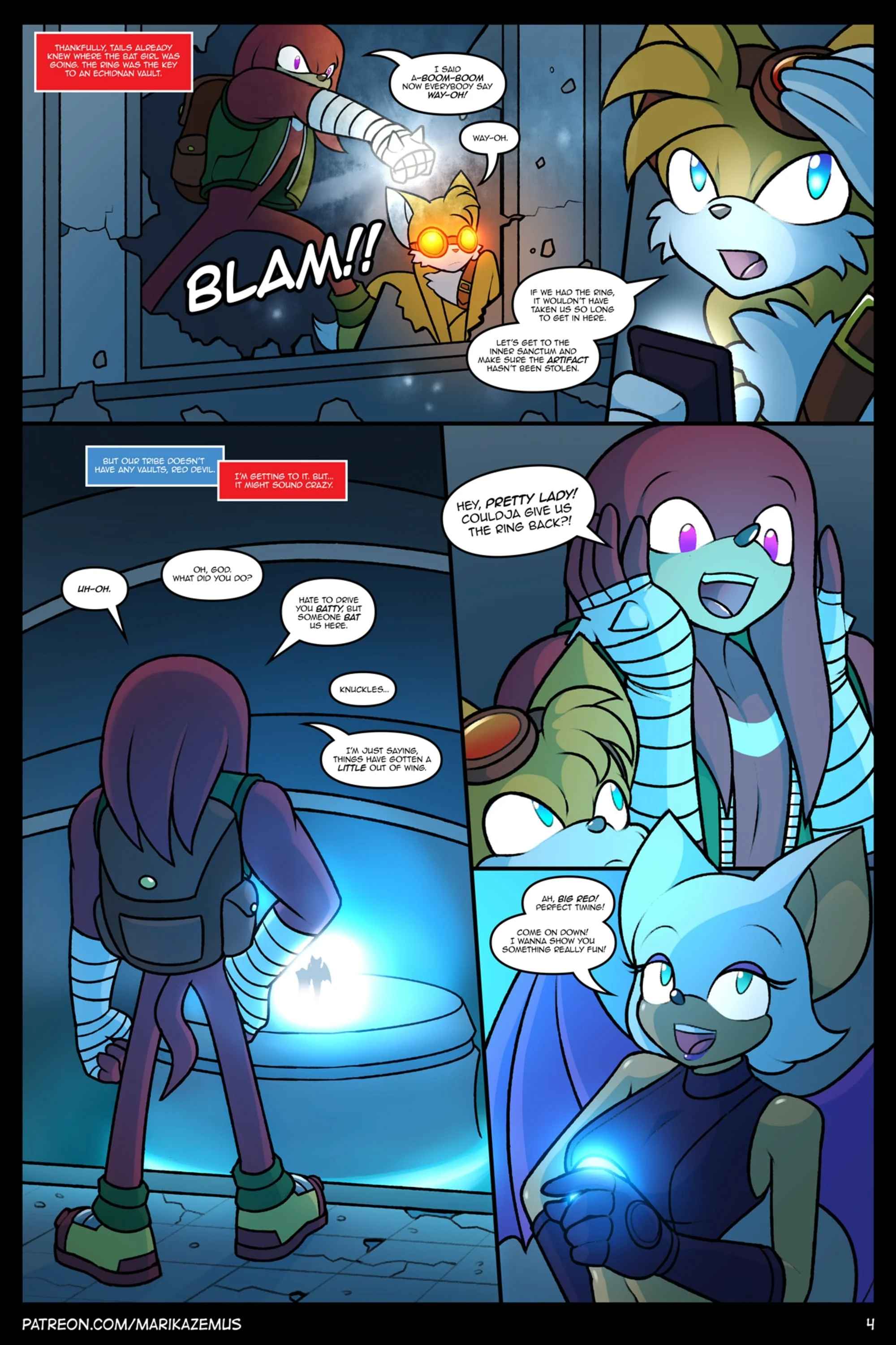 Sonic Boom: Echidna Nights (Sonic the Hedgehog) [Marik Azemus] 1 . Sonic Boom: Echidna Nights - Chapter 1 (Sonic the Hedgehog) [Marik Azemus] – page 4