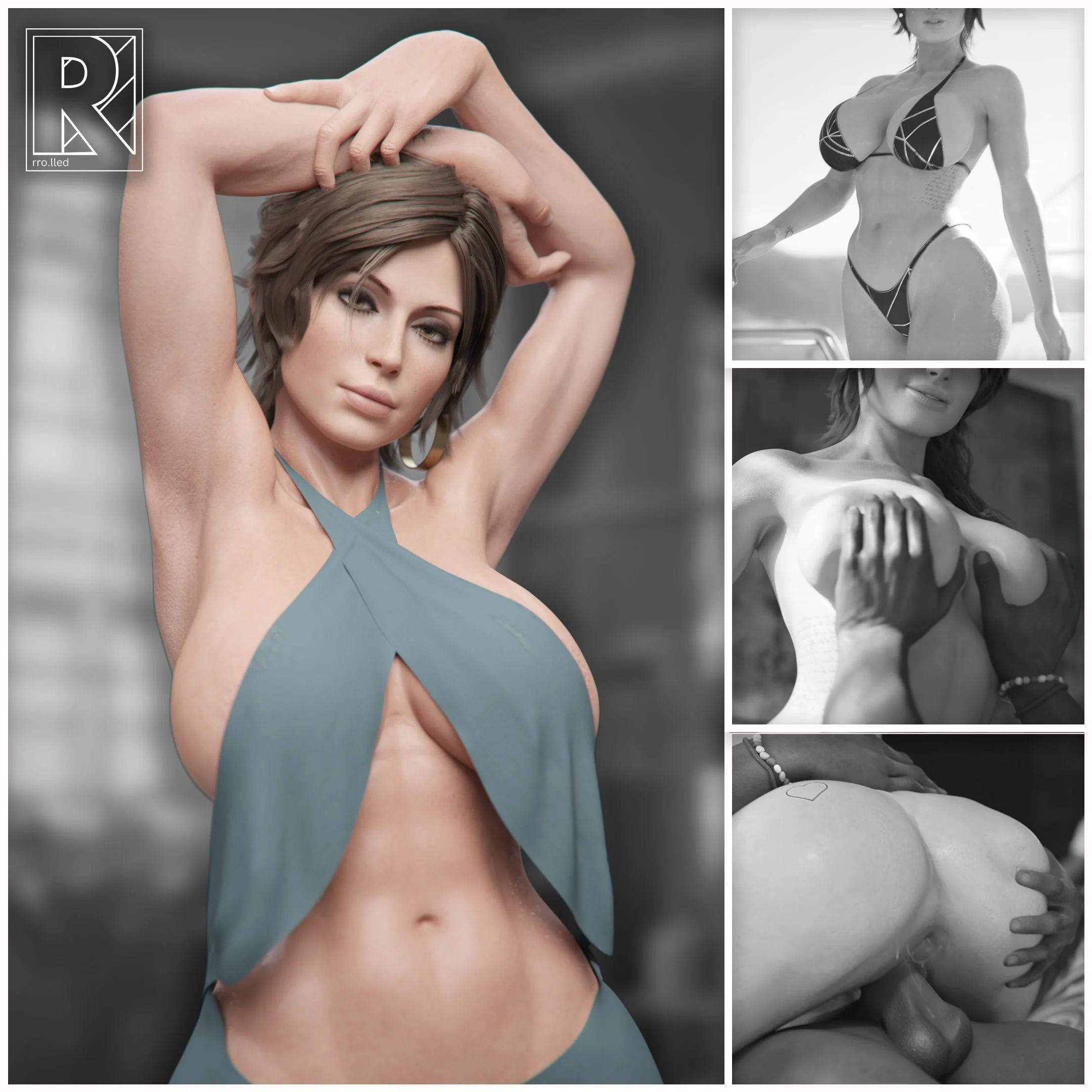 Lara’s Lustful Adventure (Tomb Raider) [Rro.lled] 1.5 . Lara's Lustful Adventure - Textless - Chapter 1 (Tomb Raider) [Rro.lled] – page 1