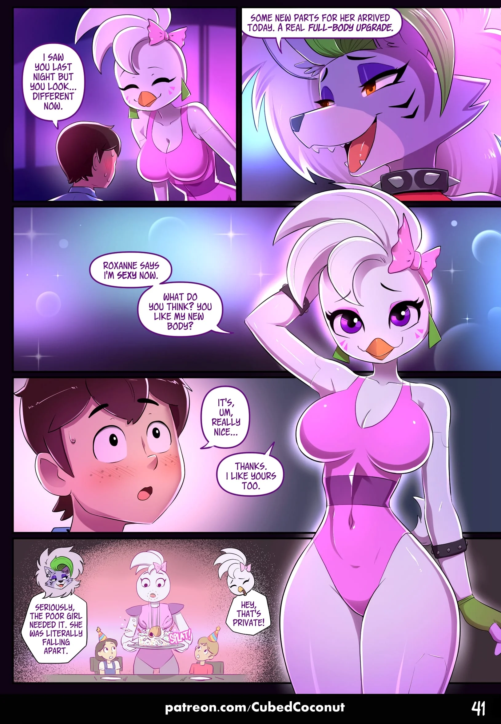 Roxy After Dark (Five Nights at Freddy’s) [CubedCoconut] 2 . Roxy After Dark - Chapter 2 (Five Nights at Freddy's) [CubedCoconut] – page 3